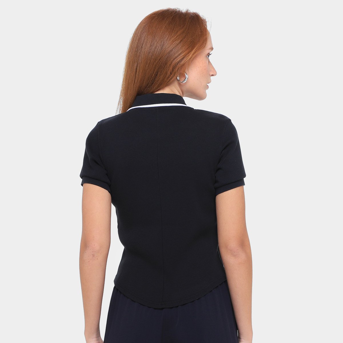 Camiseta Converse Slim Polo Top Feminina - Tam: G - 1