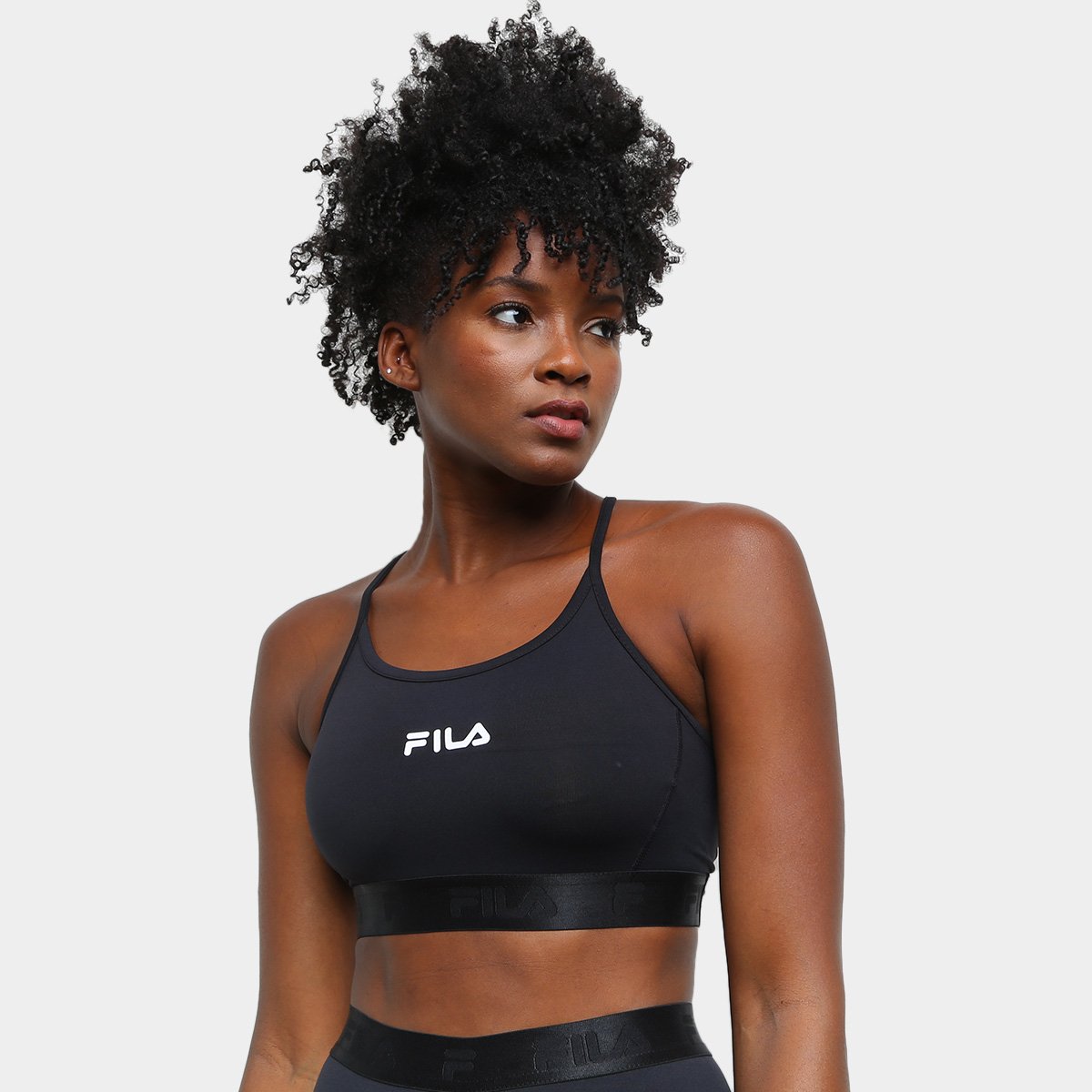 Top Fila Elastic Antiviral Média Sustentação