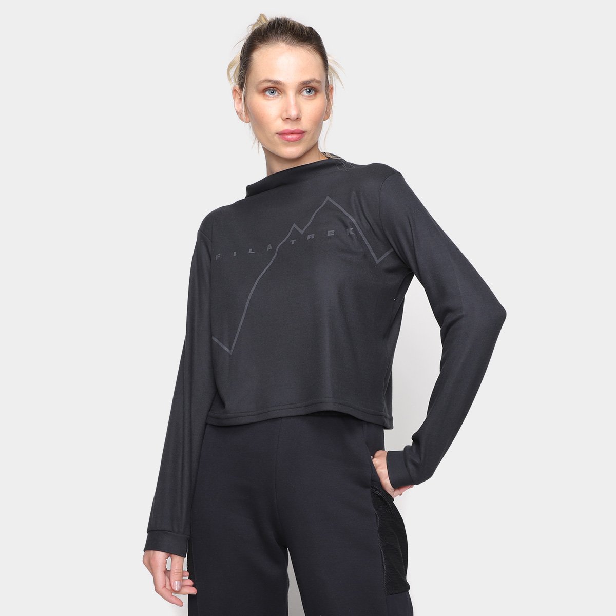 Blusa Fila Soft Trek Manga Longa Feminina