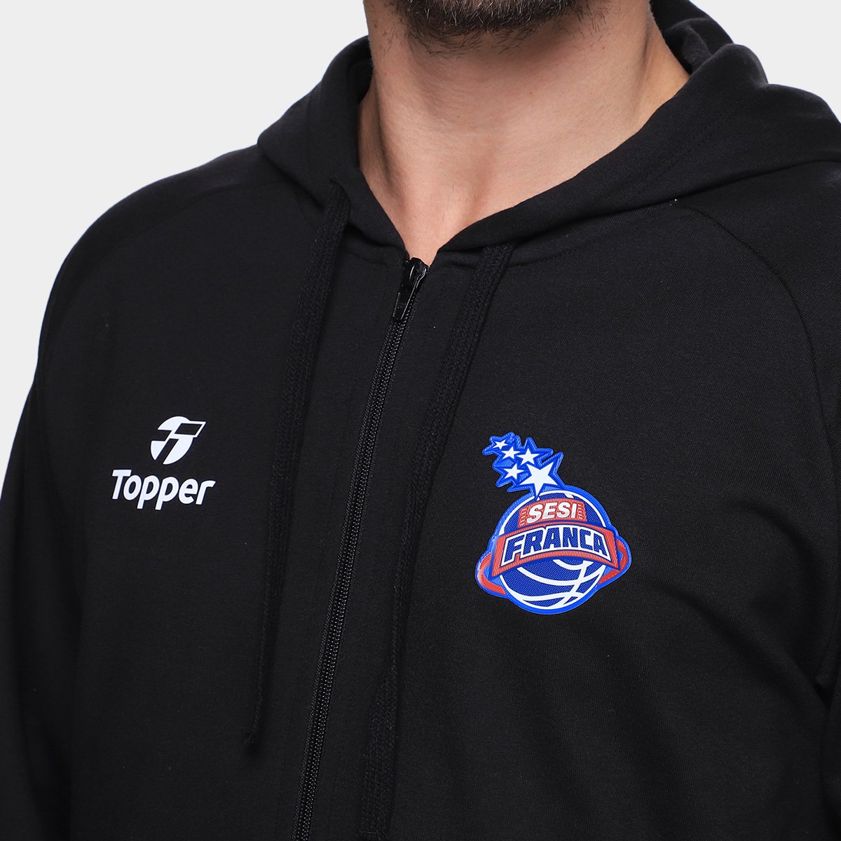 Jaqueta Moletom Topper Franca Treino CT Masculina - Tam: P - 2