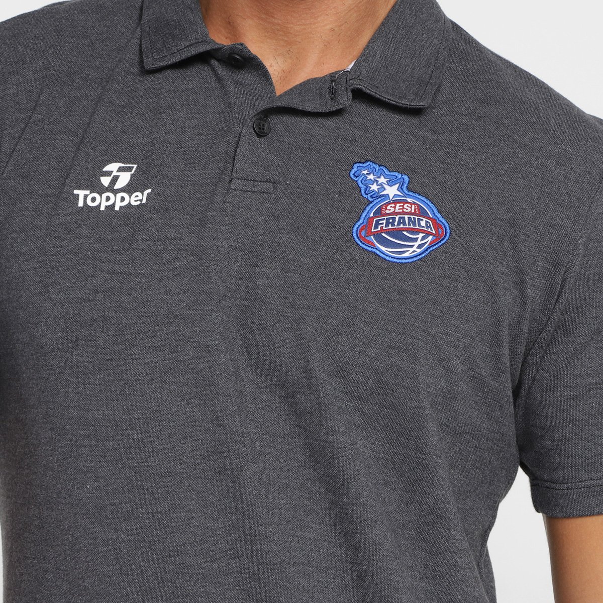 Camisa Polo Topper Franca 23 Manga Curta Masculina - Tam: P - 2