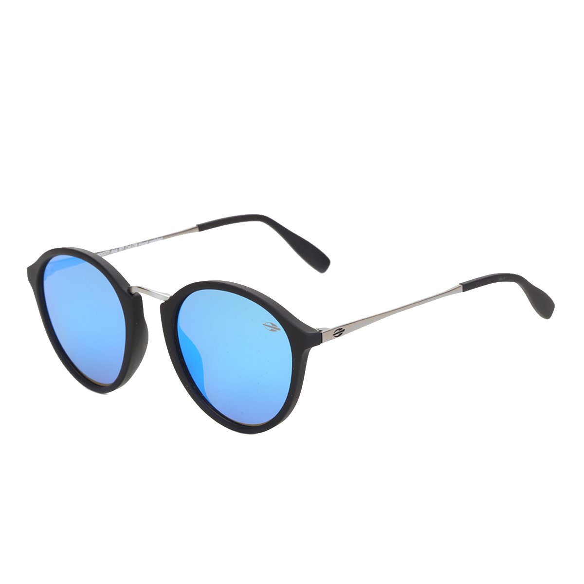 Óculos De Sol Mormaii Cali Preto Fosco Lente Revo Azul