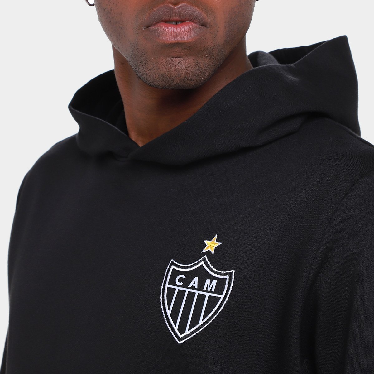 Moletom Atlético Mineiro Braziline Com Capuz Masculino - Tam: P - 2