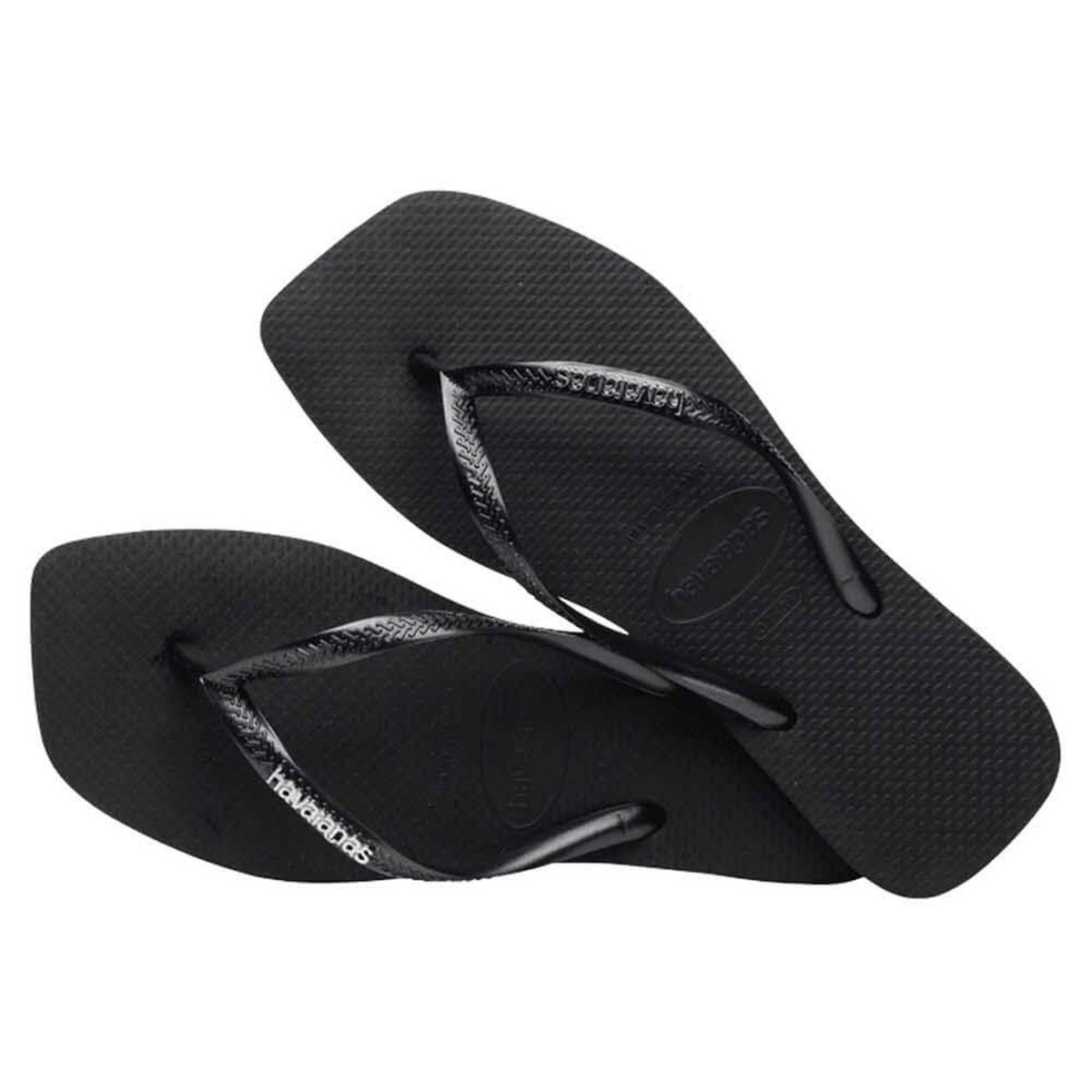Chinelo Havaianas Slim Square Logo Metallic Feminino - Tam: 37/38 - 1