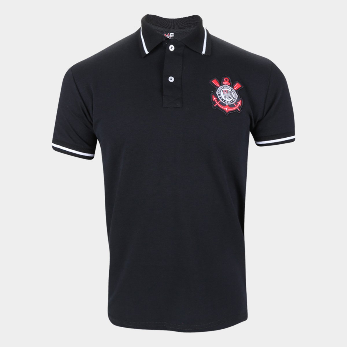 Camisa Polo Corinthians Piquet Stripe Masculina