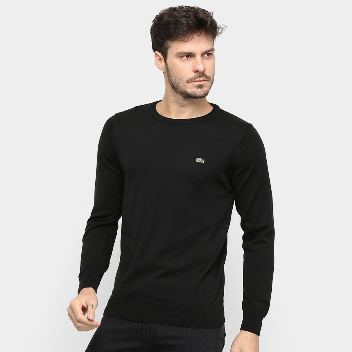 Suéter Tricot Lacoste Manga Longa Masculina