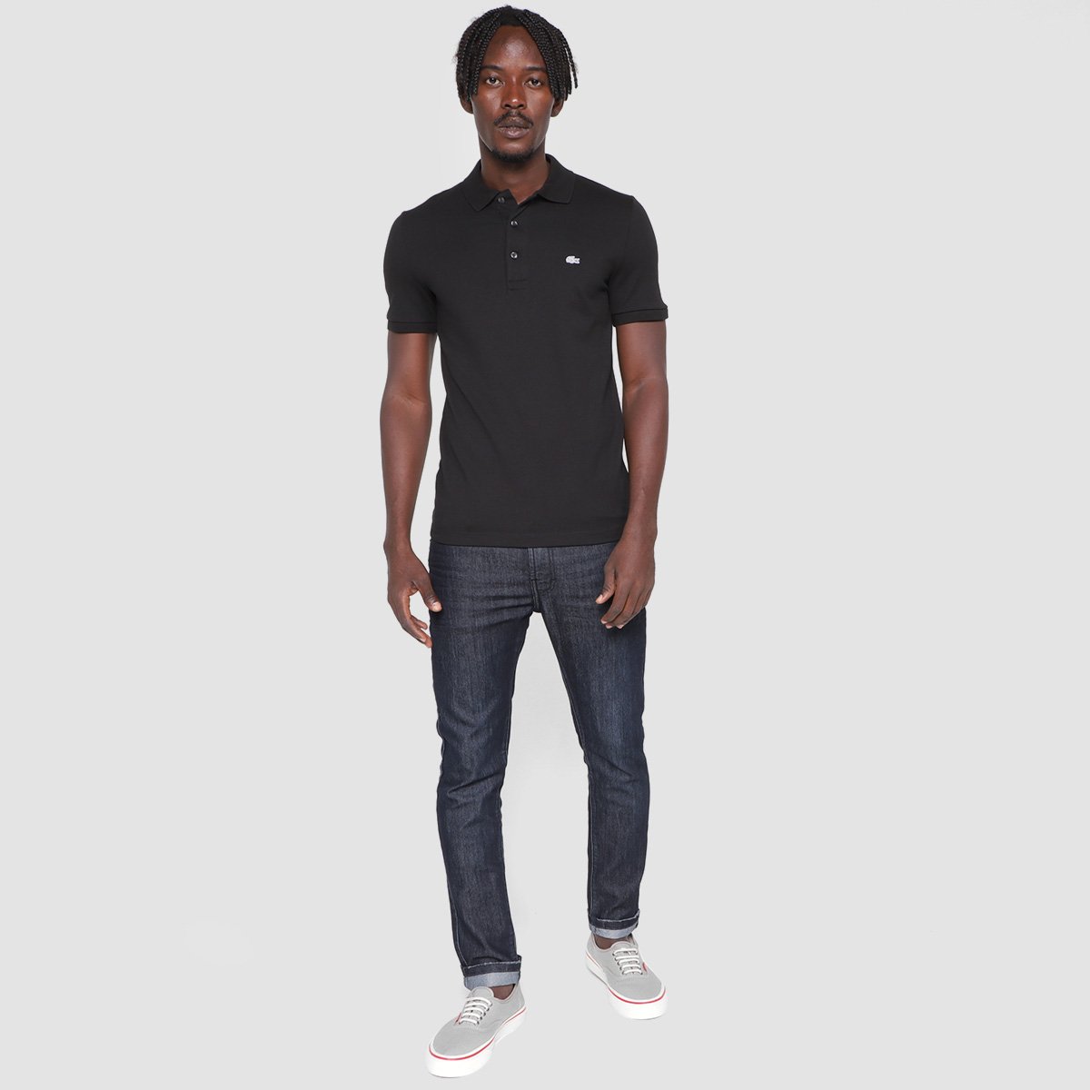 Camisa Polo Lacoste Slim Fit Masculina - Tam: GG - 3