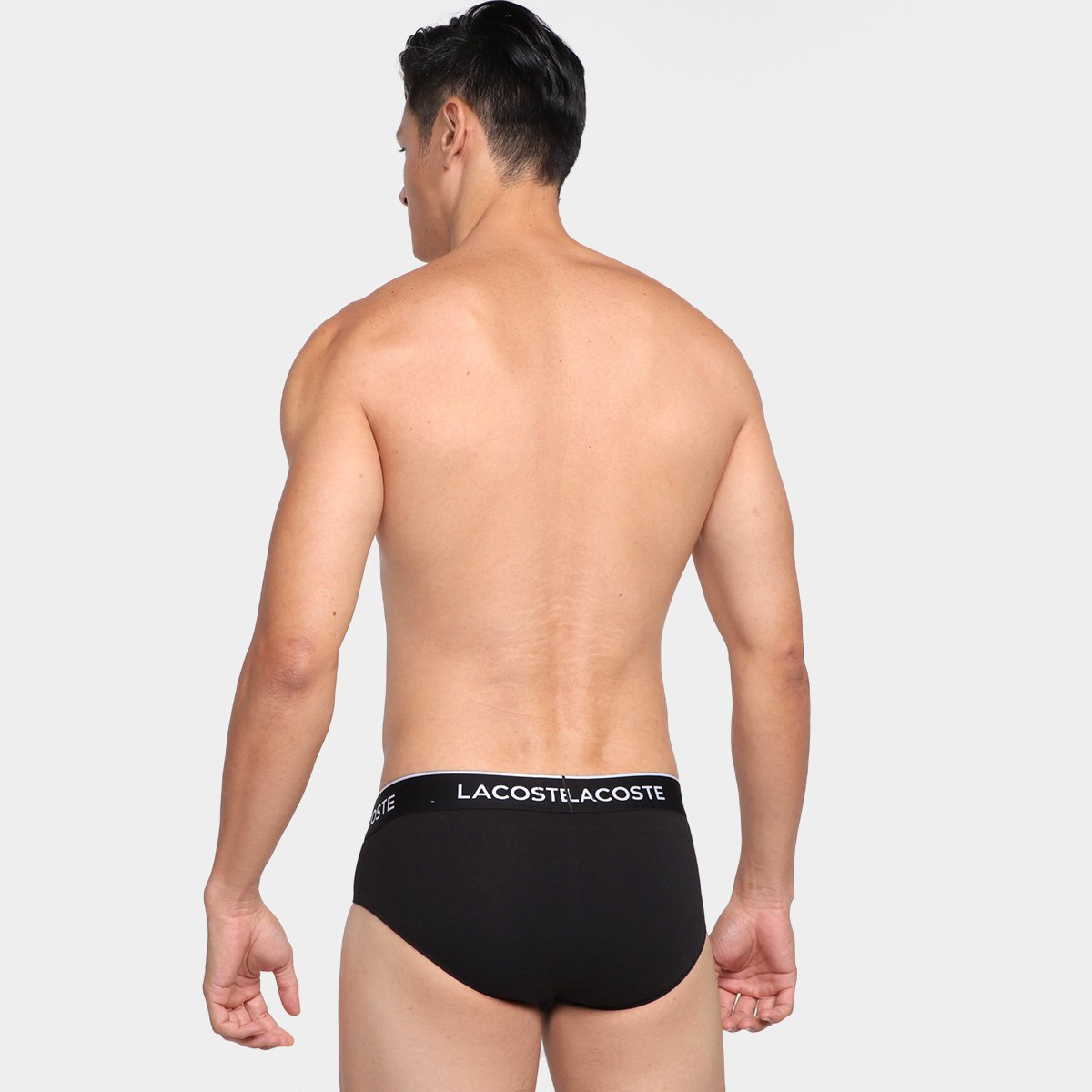 Kit Cuecas Slip Lacoste Sous-Vêtements Masculino 3 Peças - Tam: M - 2