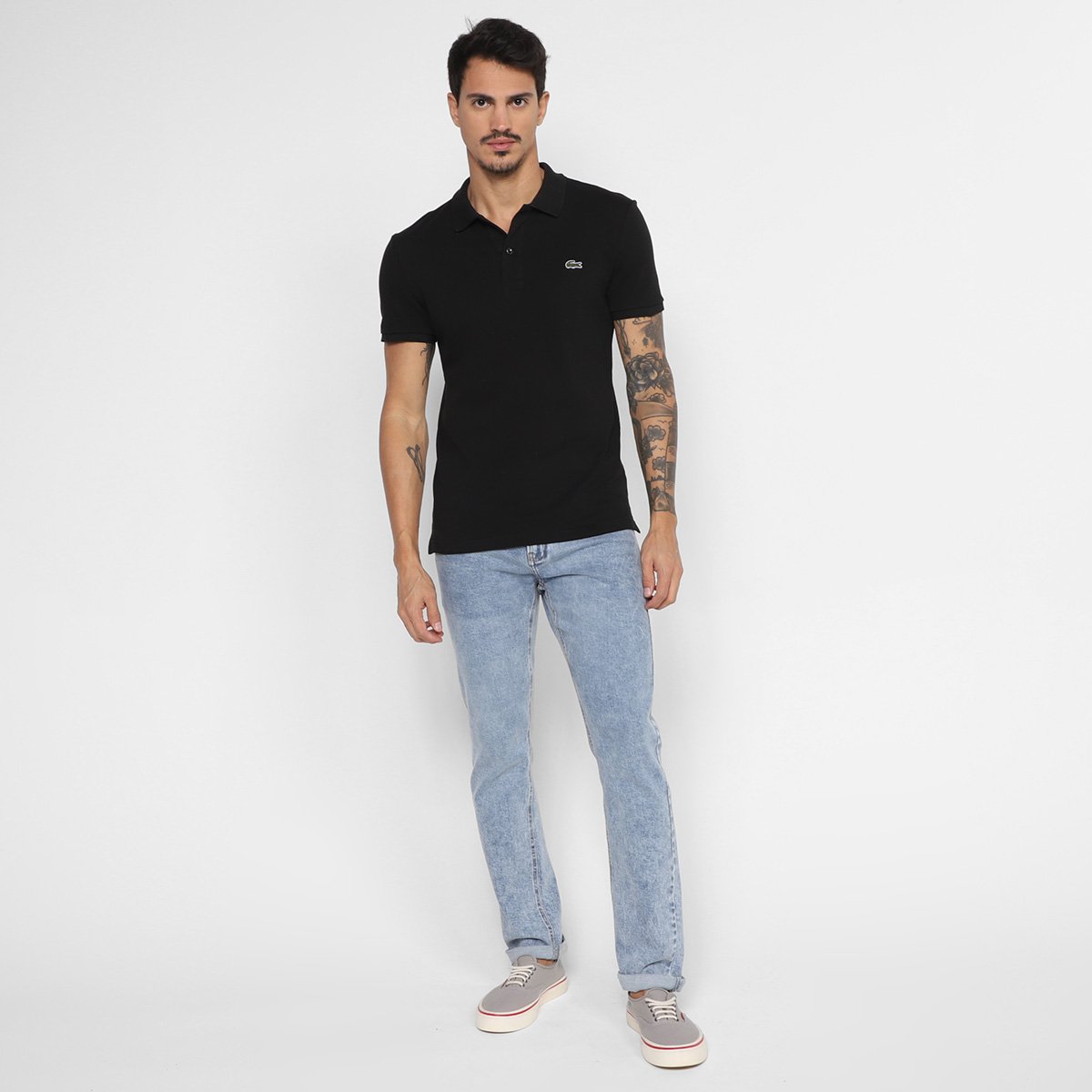 Camisa Polo Lacoste Slim Fit Piquet Masculina - Tam: P - 3