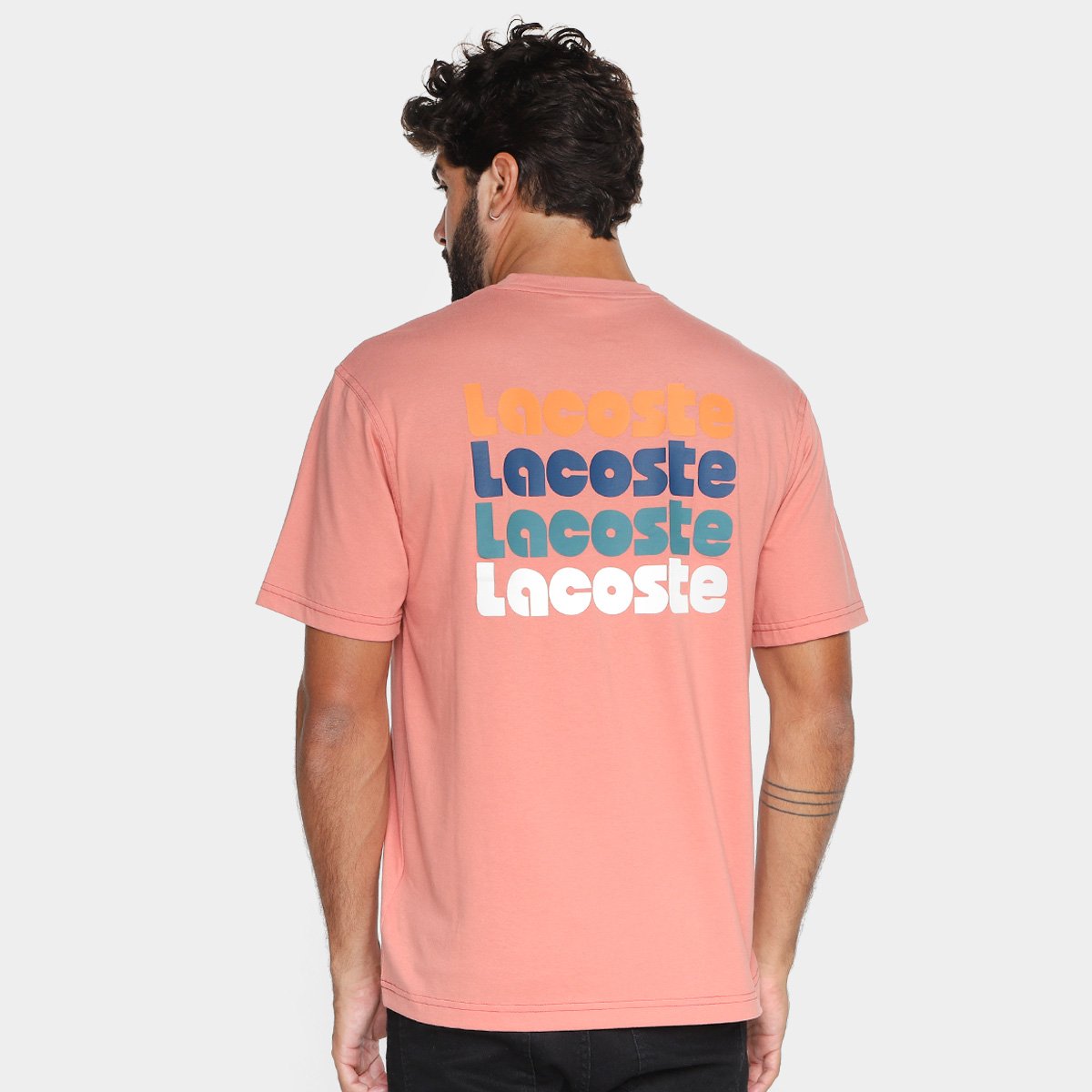 Camiseta Manga Curta Lacoste Casual Masculina - Tam: G - 1
