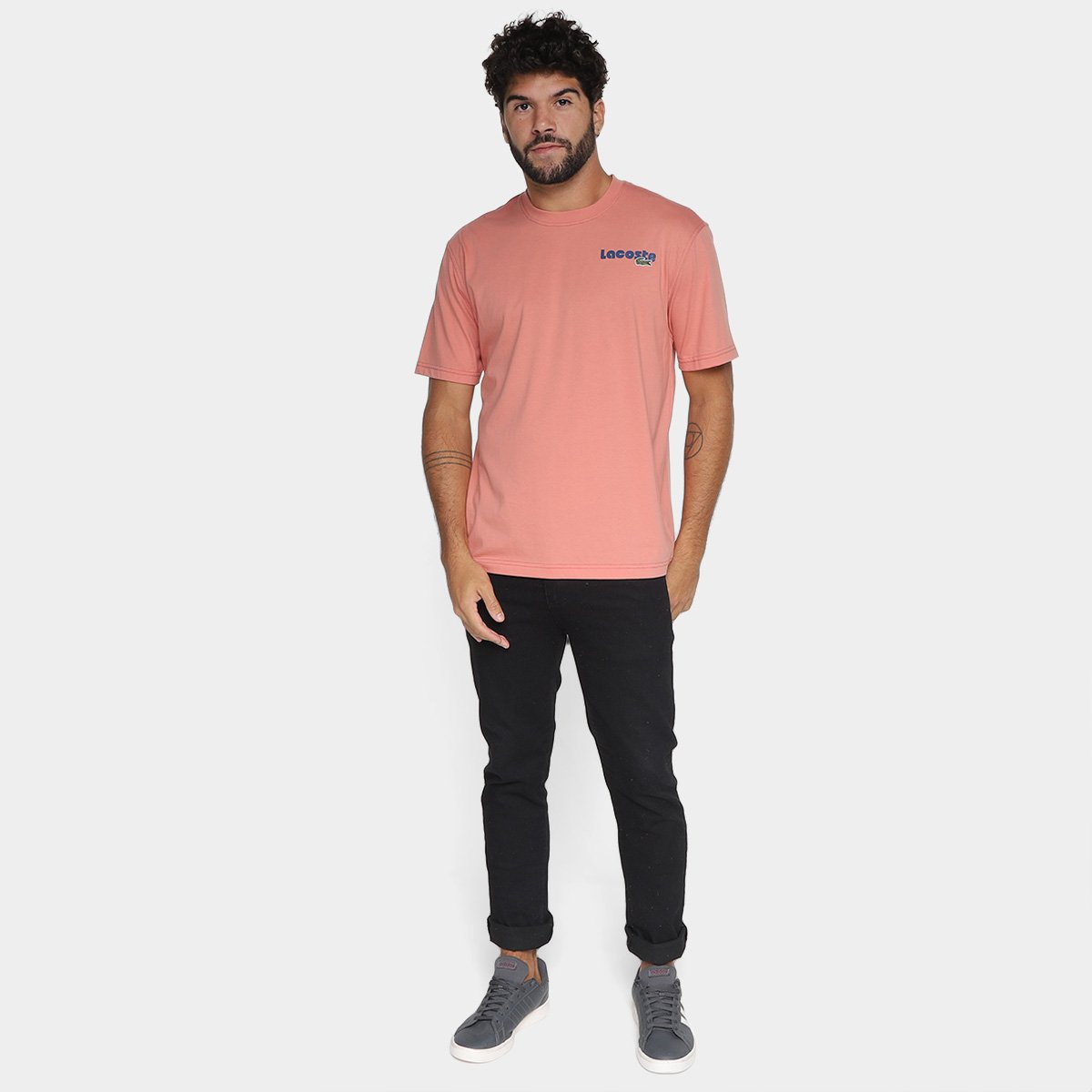 Camiseta Manga Curta Lacoste Casual Masculina - Tam: G - 3