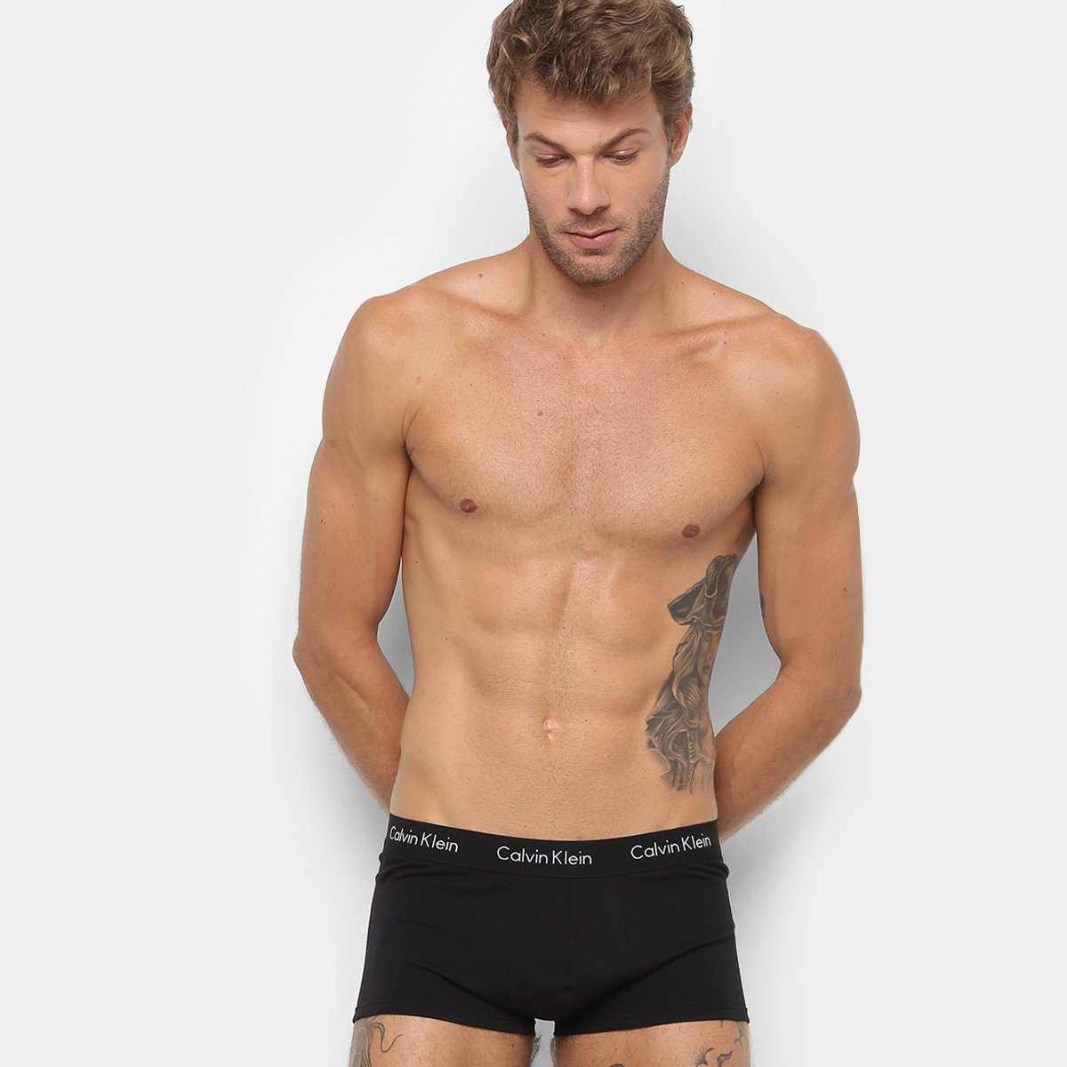 Kit Cueca Calvin Klein Trunk Low Rise 4 Peças - Tam: G - 1
