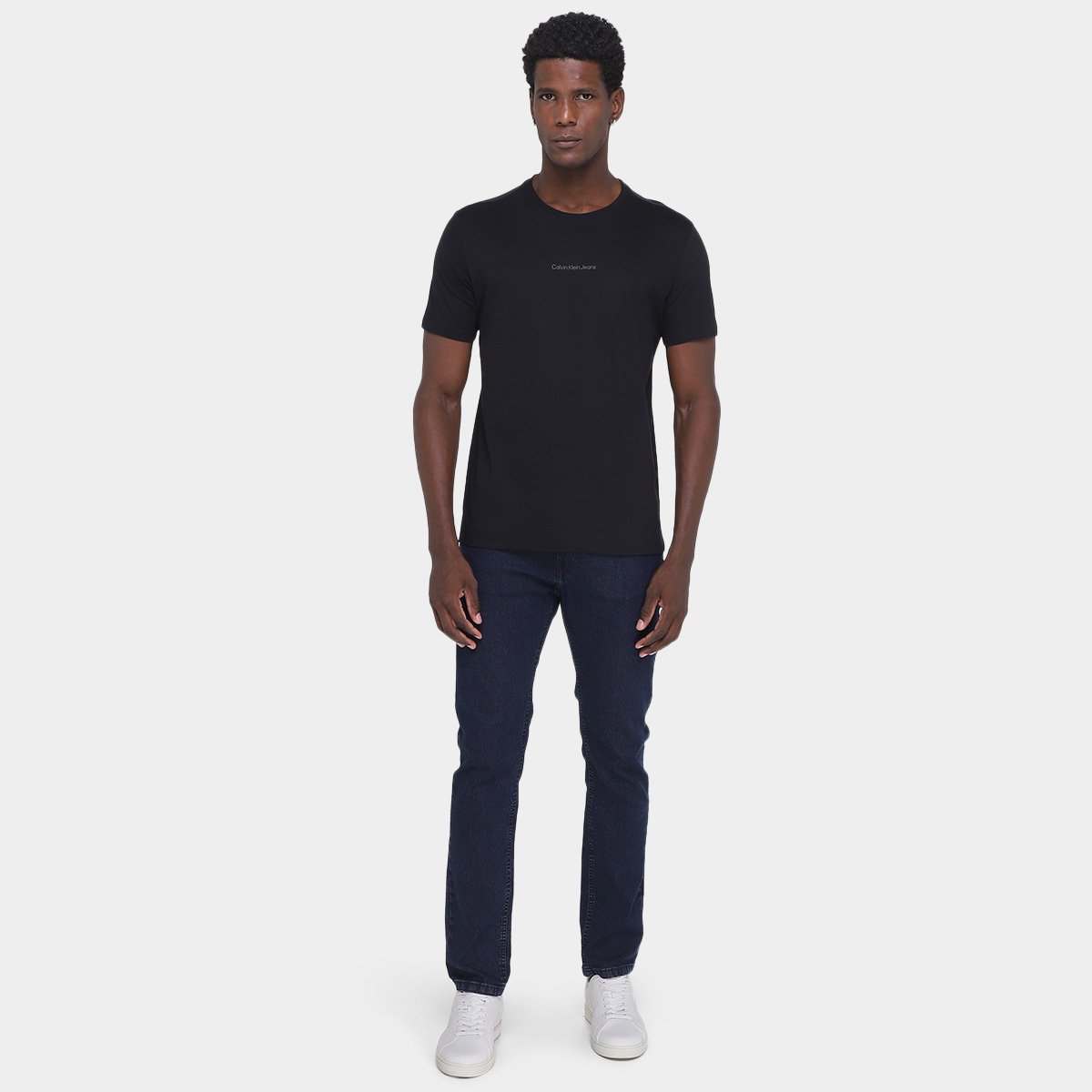 Camiseta Calvin Klein Jeans Logo Masculina - Tam: P - 3