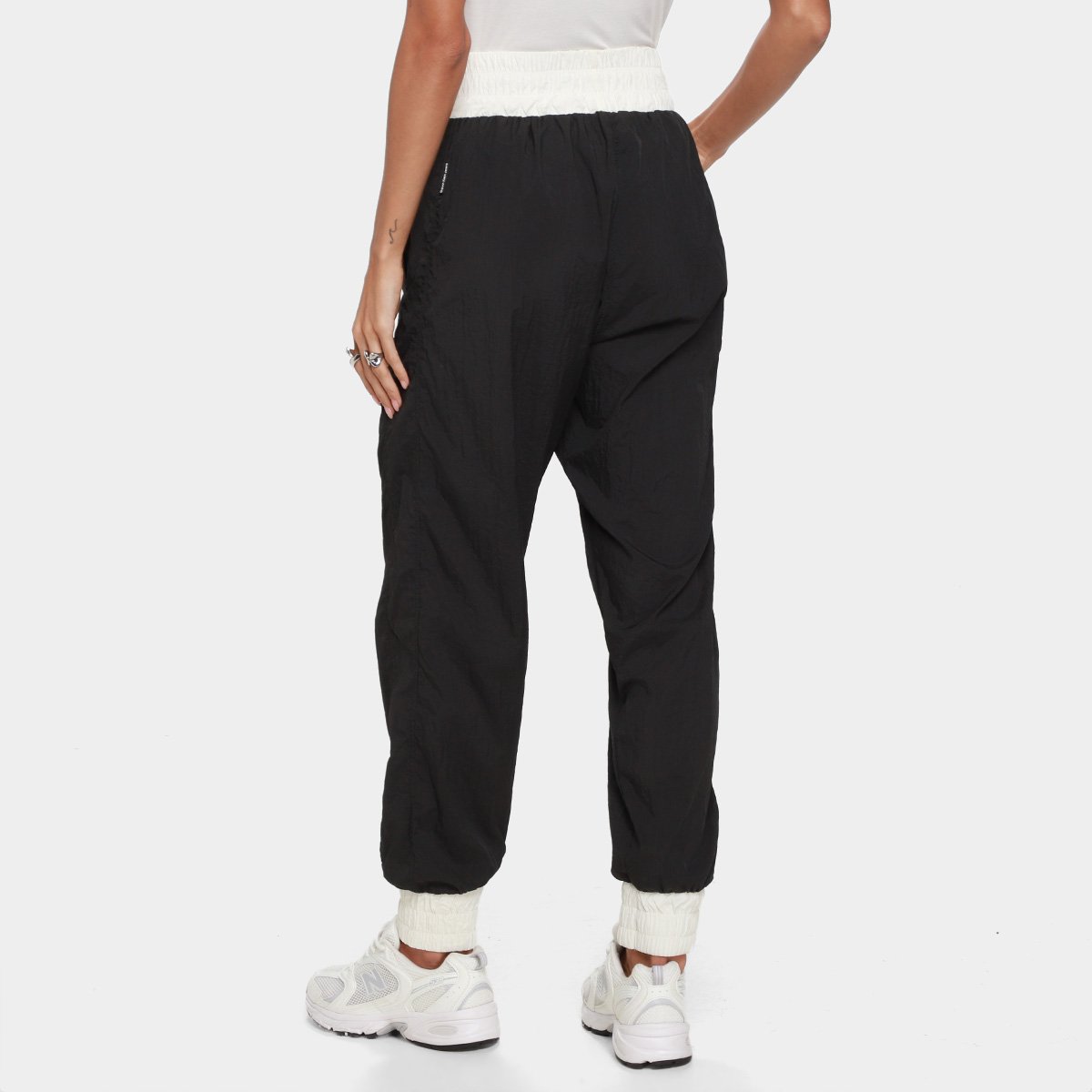 Calça Calvin Klein Bicolor Nylon Feminina - Tam: 38 - 1