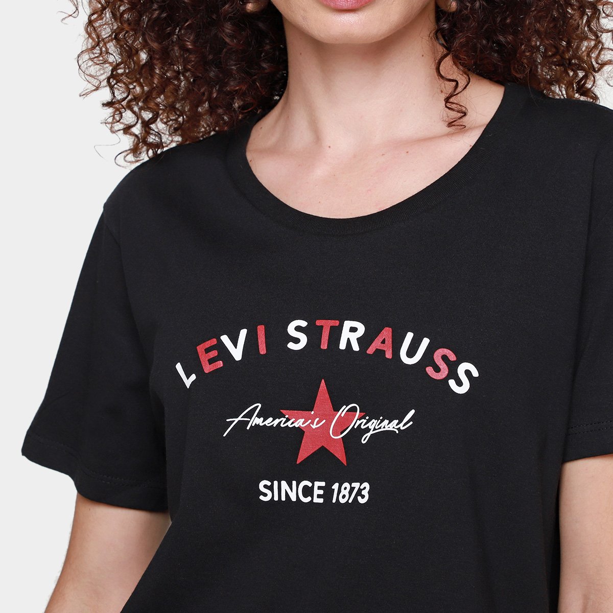 Camiseta Levis Perfect Tee Feminina - Tam: G - 2