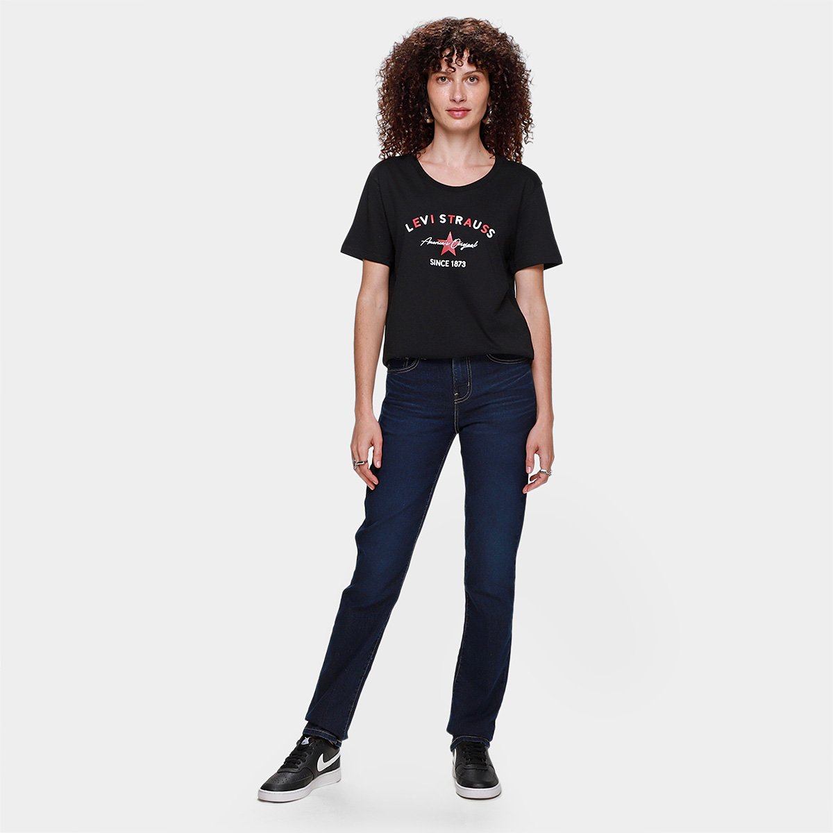 Camiseta Levis Perfect Tee Feminina - Tam: G - 3