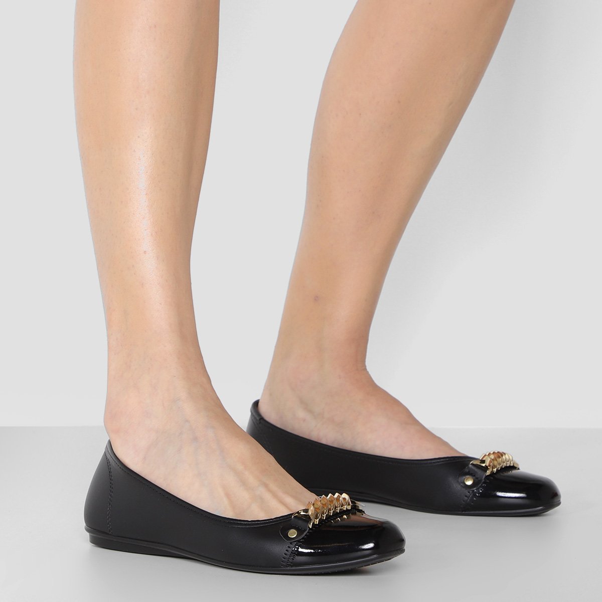 Sapatilha Feminina Beira Rio Aplique Metal Feminina - Tam: 35 - 1