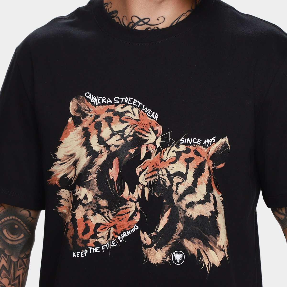 Camiseta Cavalera Comfort Tiger Masculina - Tam: P - 2