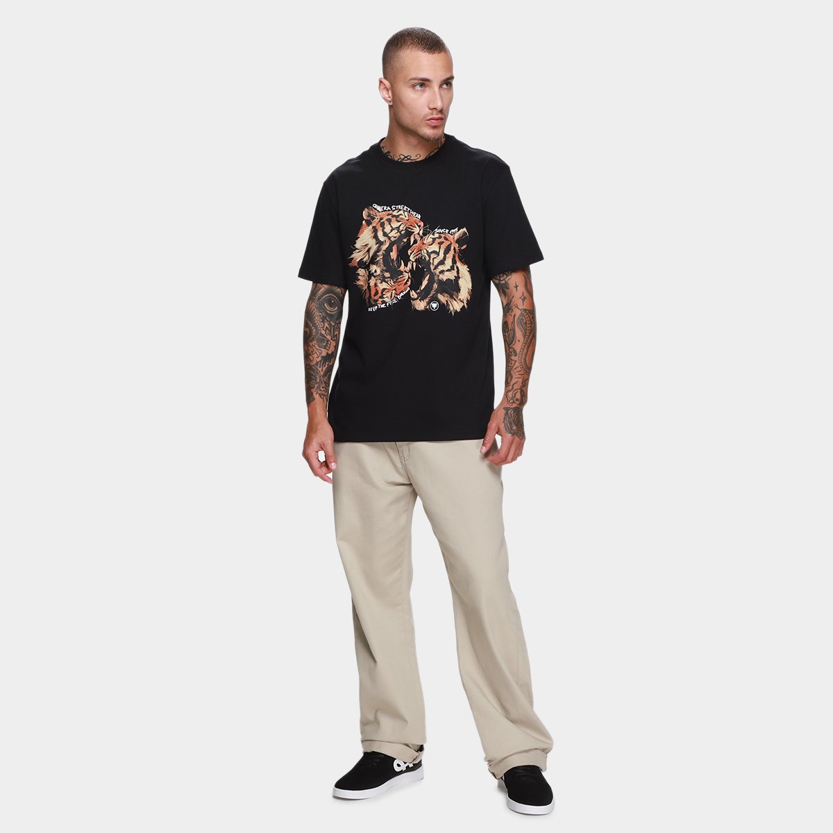 Camiseta Cavalera Comfort Tiger Masculina - Tam: P - 3