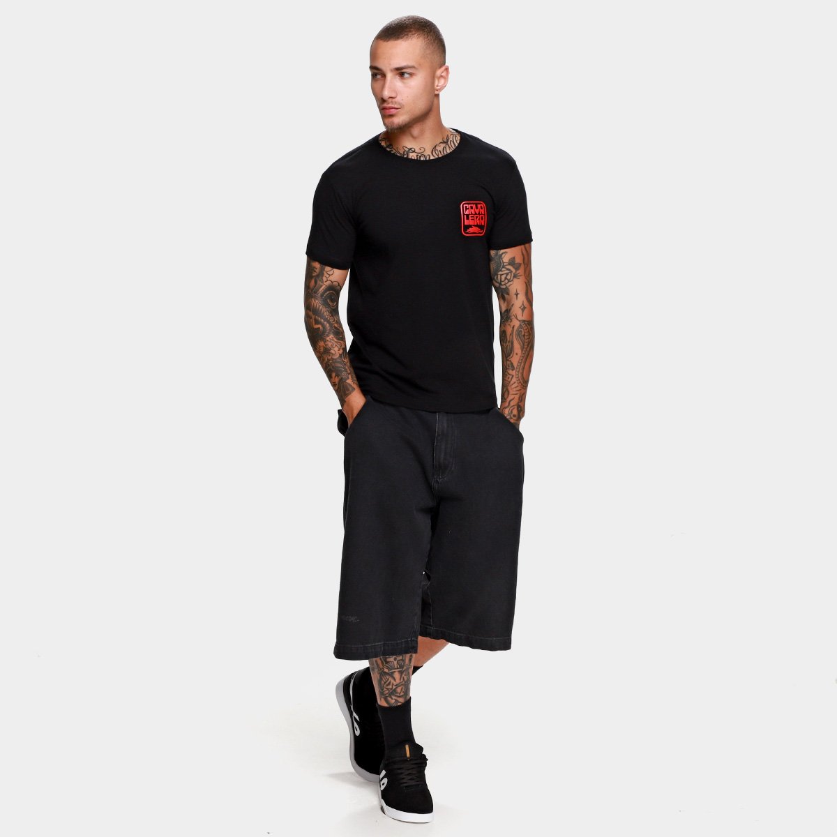 Camiseta Cavalera Slim Relief Masculina - Tam: M - 3