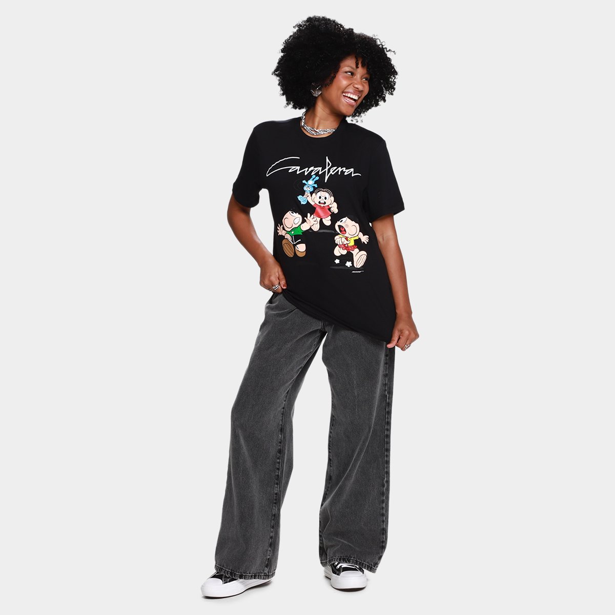 Camiseta Cavalera Comfort Assinatura Trio Feminina - Tam: P - 3