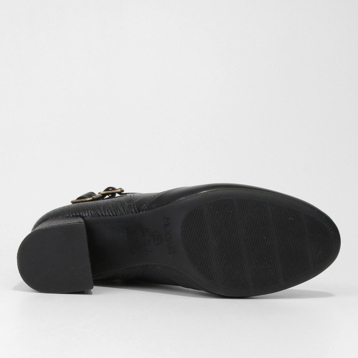 Bota Cano Curto Modare Salto Bloco Textura Feminina - Tam: 34 - 4