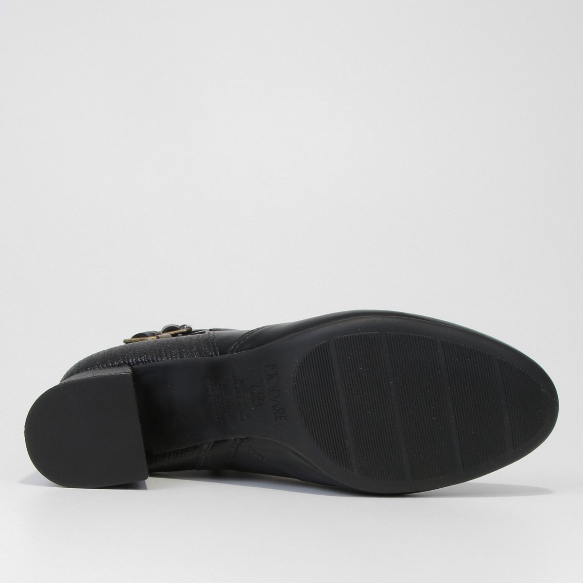 Bota Cano Curto Modare Salto Bloco Textura Feminina - Tam: 34 - 5