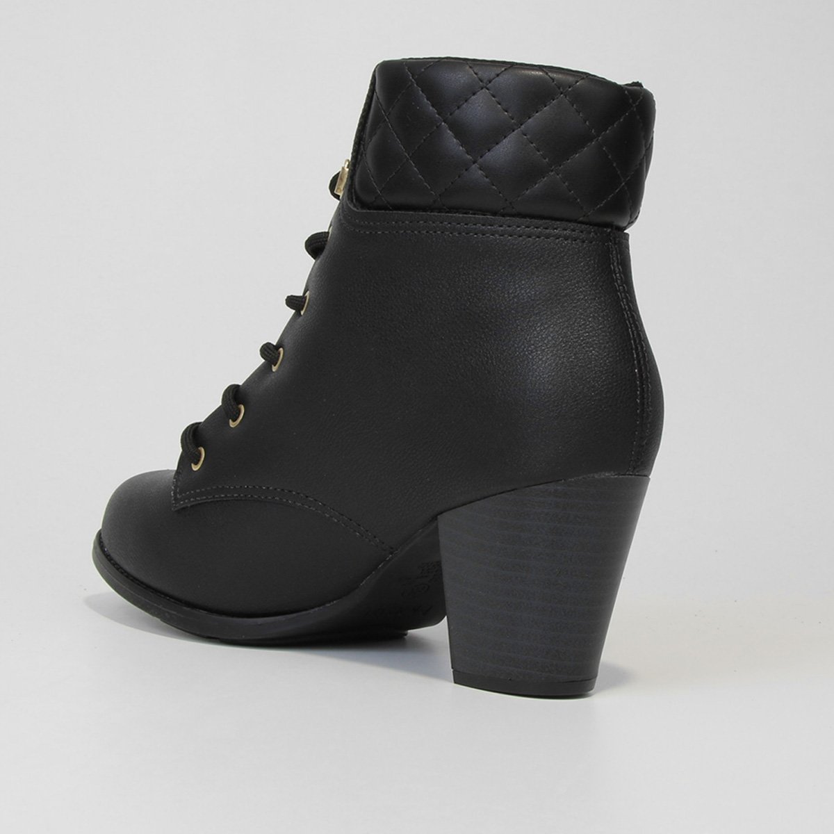 Bota Cano Curto Modare Matelassê Feminina - Tam: 37 - 3