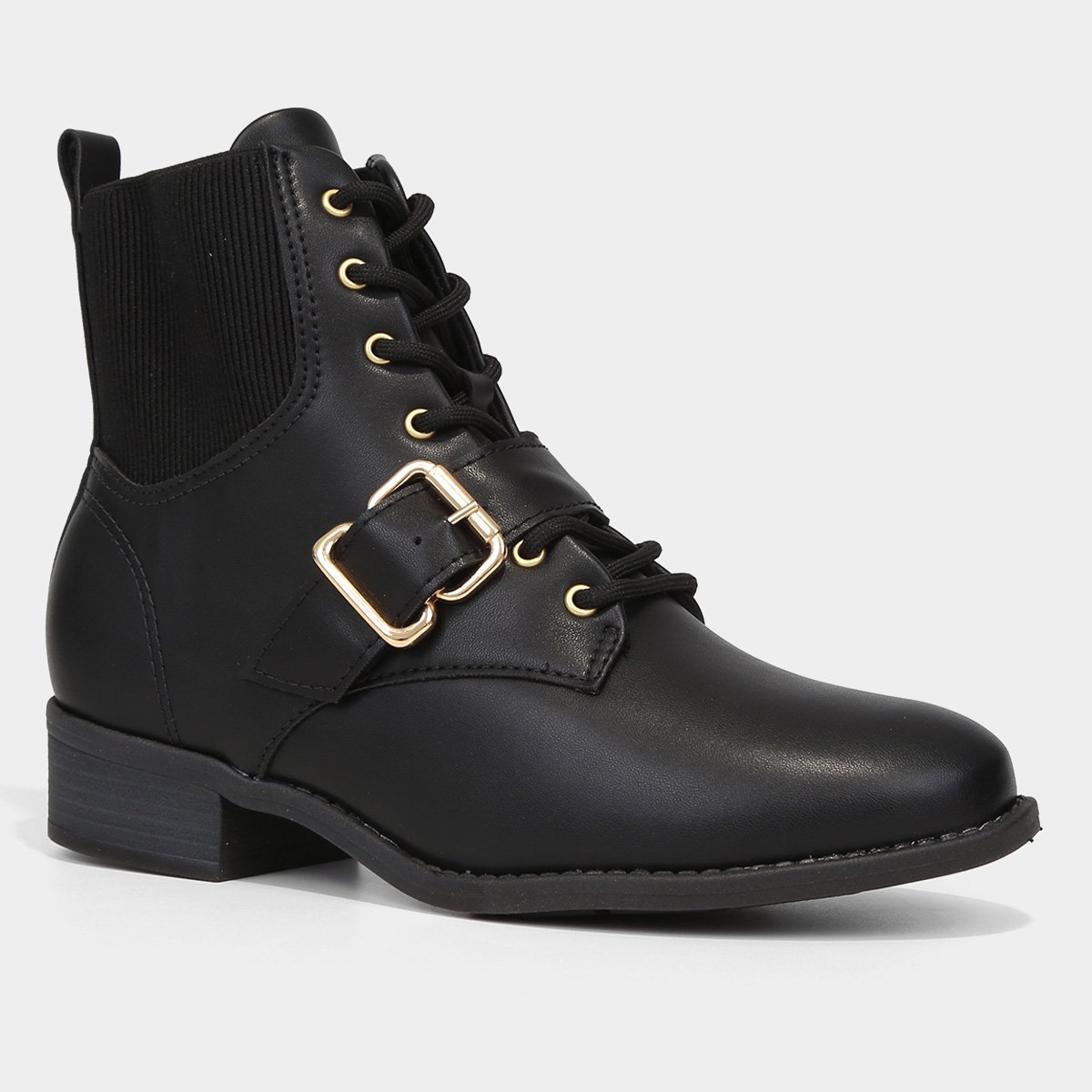 Bota Coturno Cano Curto Modare Fivela Feminina - Tam: 34 - 2