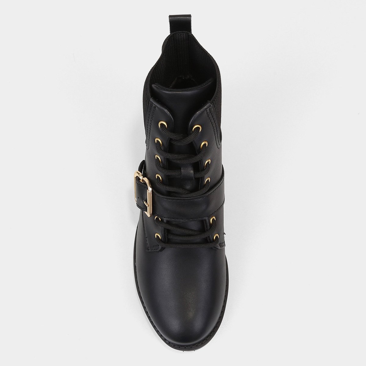 Bota Coturno Cano Curto Modare Fivela Feminina - Tam: 34 - 3