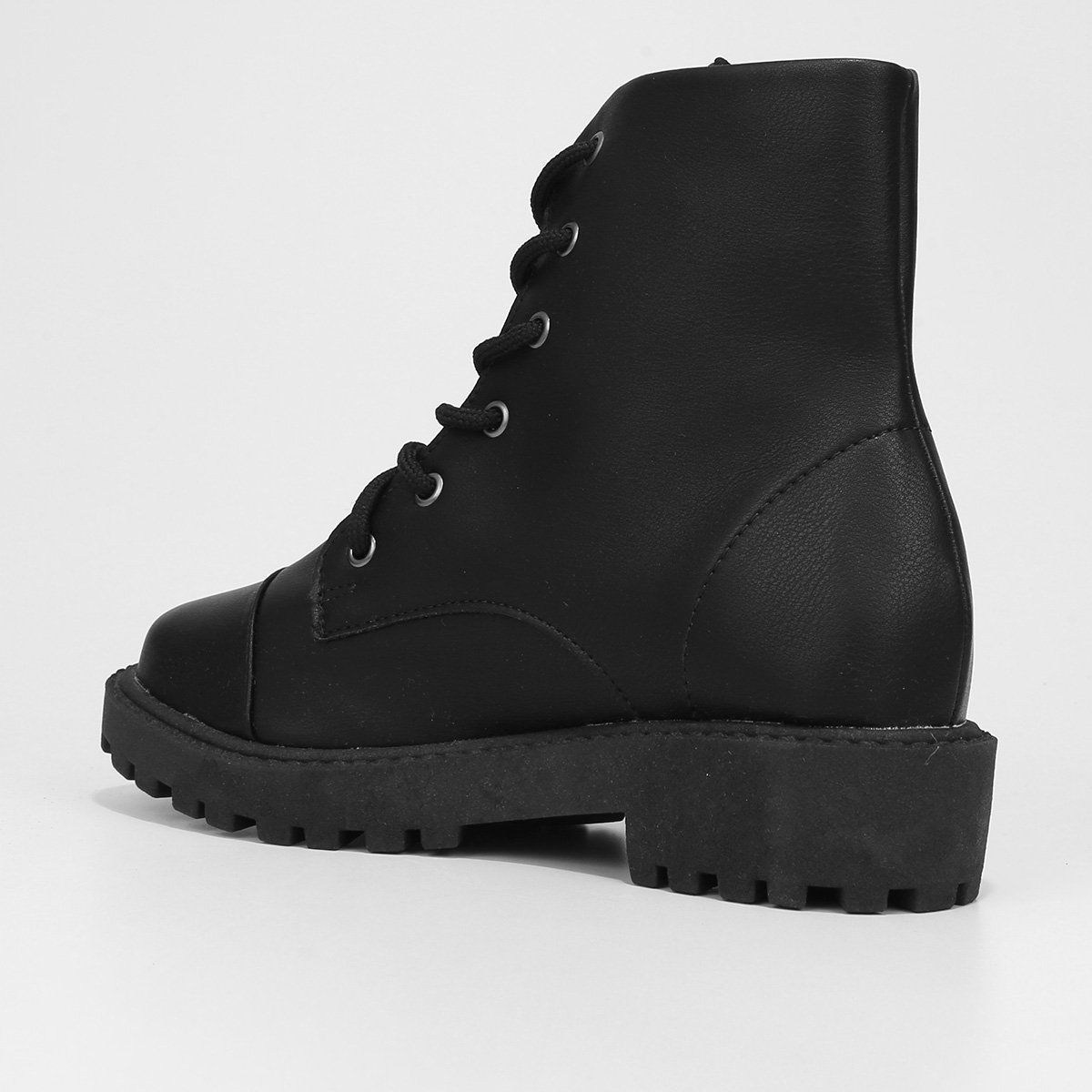 Bota Coturno Look Fashion Cano Médio Feminina - Tam: 39 - 4