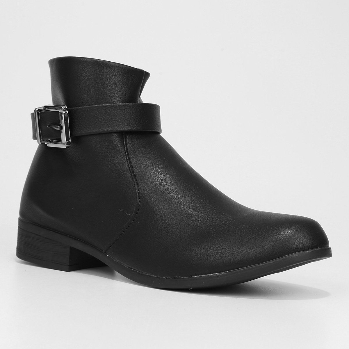Bota Cano Baixo Look Fashion Fivela Feminina - Tam: 37 - 2