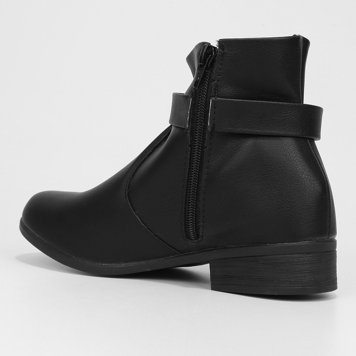 Bota Cano Baixo Look Fashion Fivela Feminina - Tam: 37 - 4