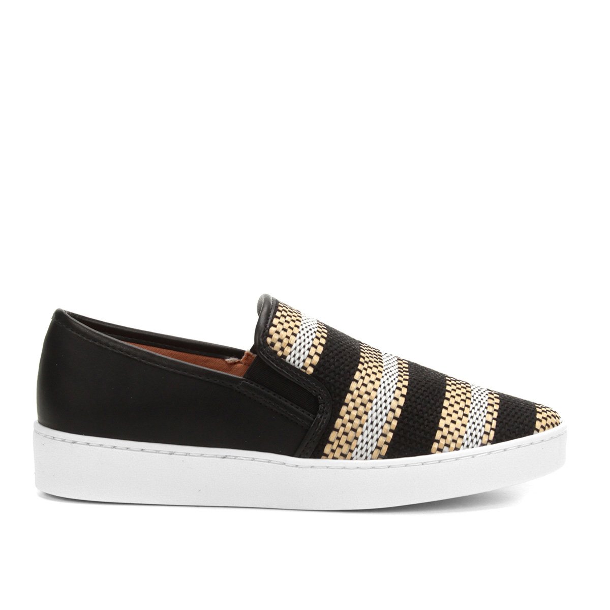slip on vizzano tramado feminino