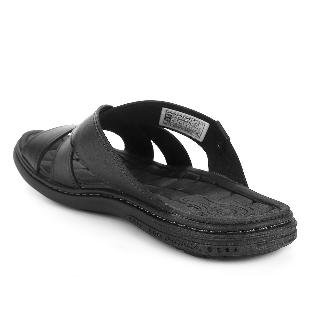Chinelo Couro Pegada Tiras Cruzadas Masculino - Tam: 43 - 3