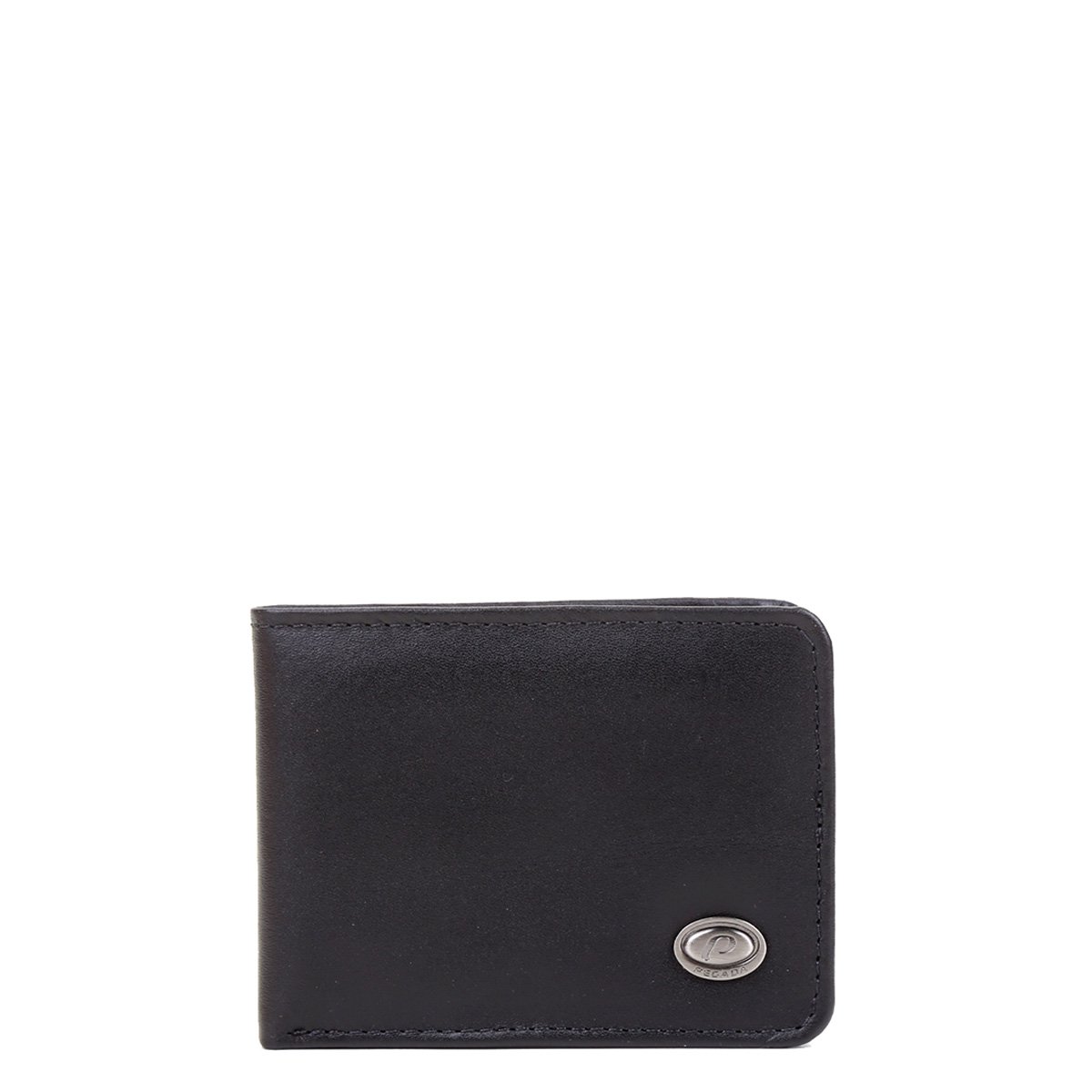 Carteira Couro Pegada Logo Metal Masculina