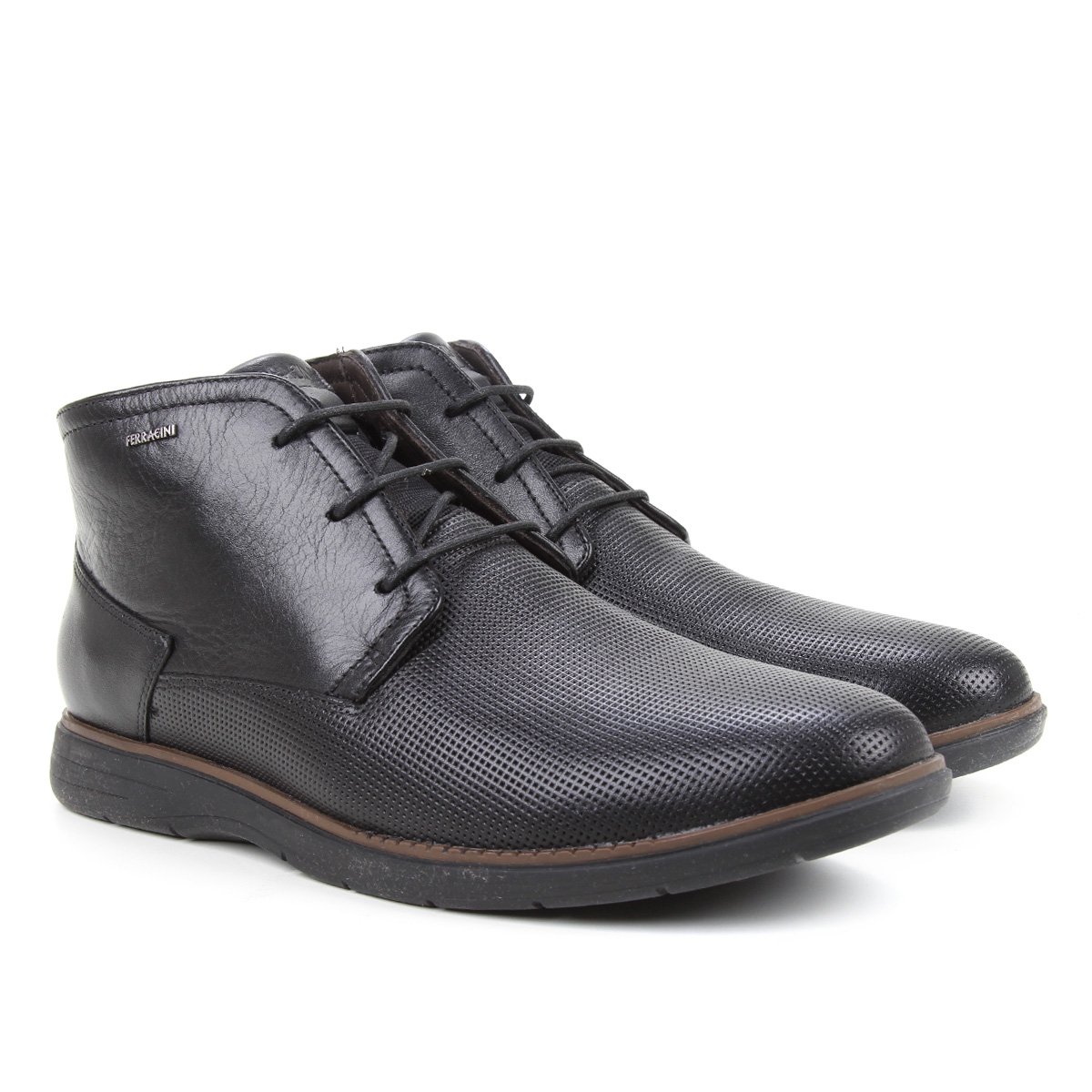 Bota Couro Ferracini Trindade Cano Curto Masculino