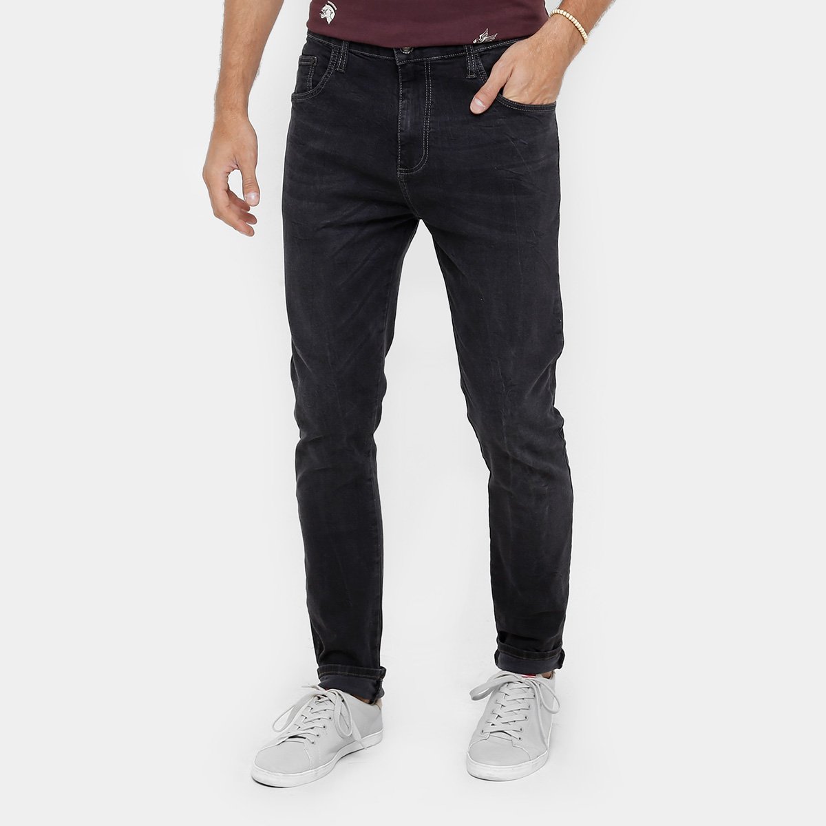 Calça Jeans Skinny Colcci Enrico Lavagem Escura Masculina