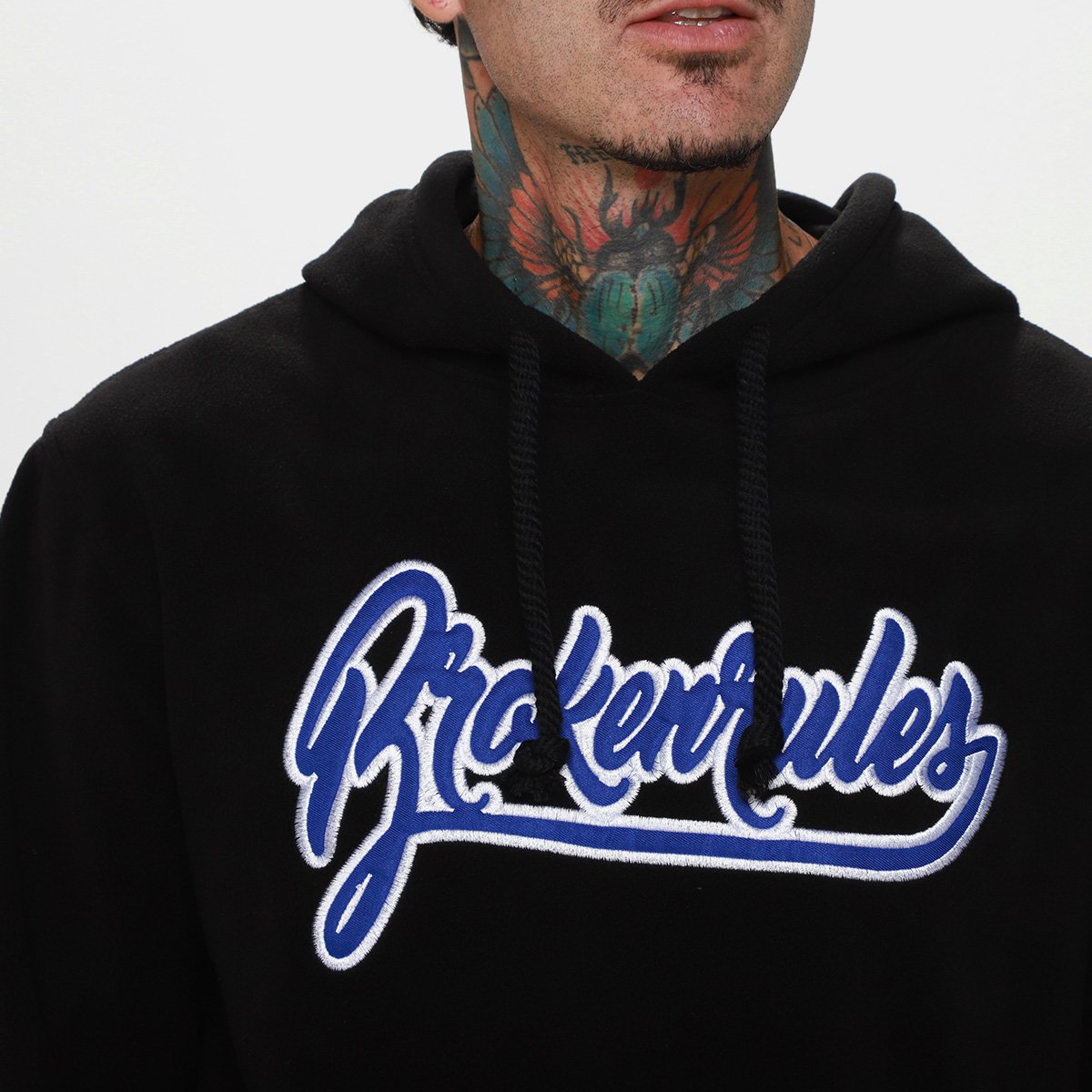 Moletom Broken Rules Bordado Masculino - Tam: P - 2