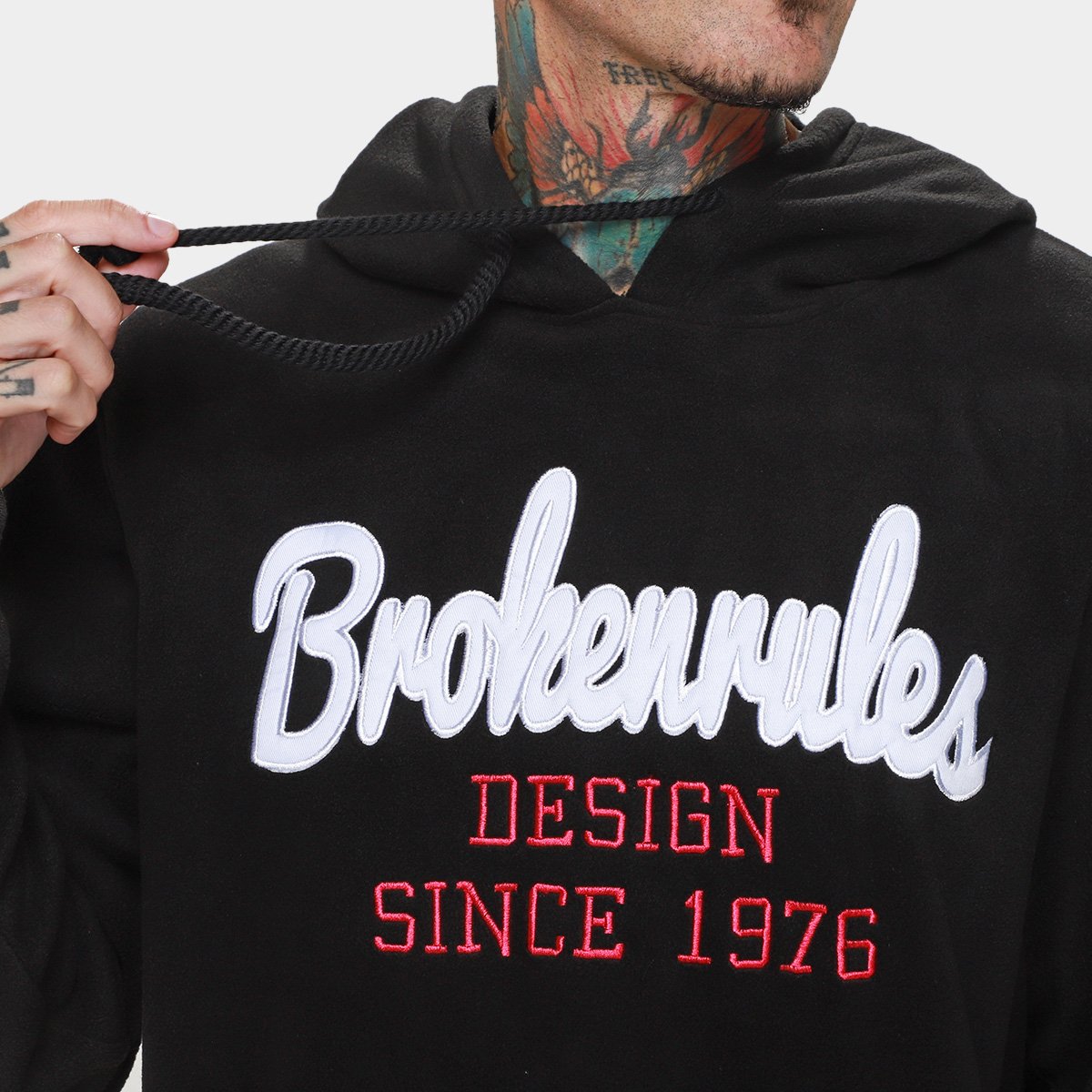 Moletom Broken Rules Bordado 540387 Masculino - Tam: P - 2