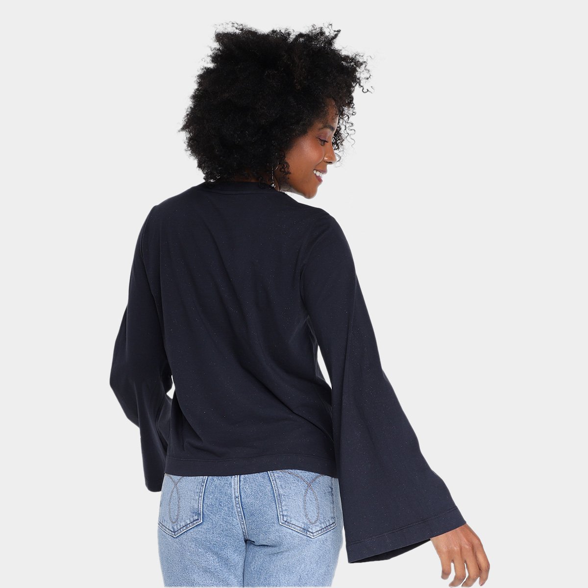 Blusa Ellus Eagle Manga Longa Flare Feminina - Tam: M - 1