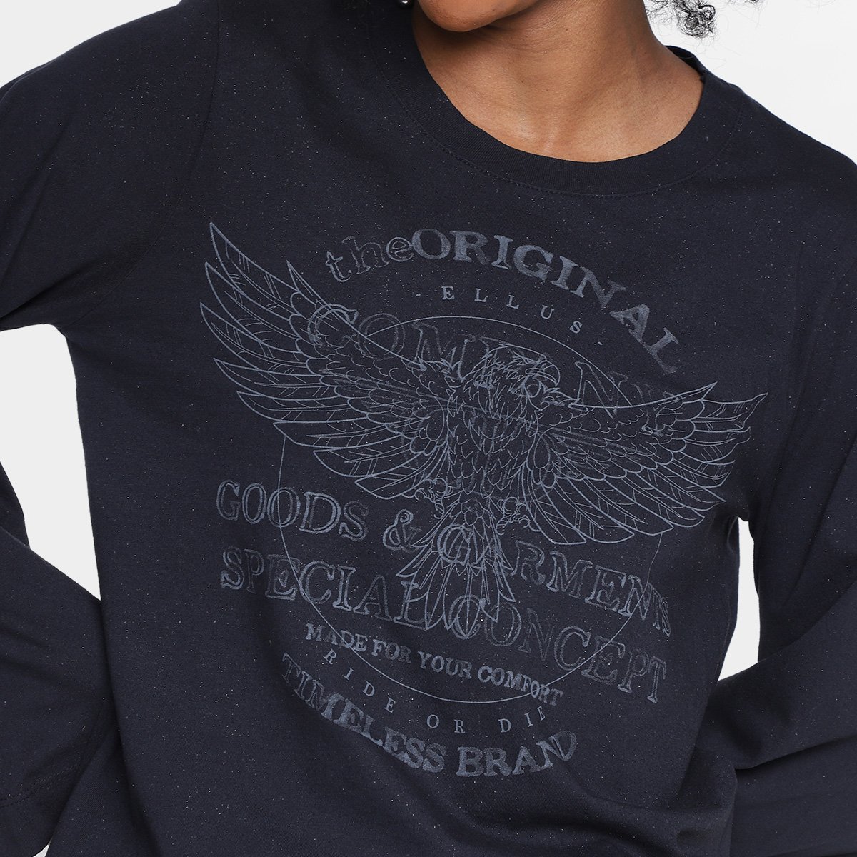 Blusa Ellus Eagle Manga Longa Flare Feminina - Tam: M - 2