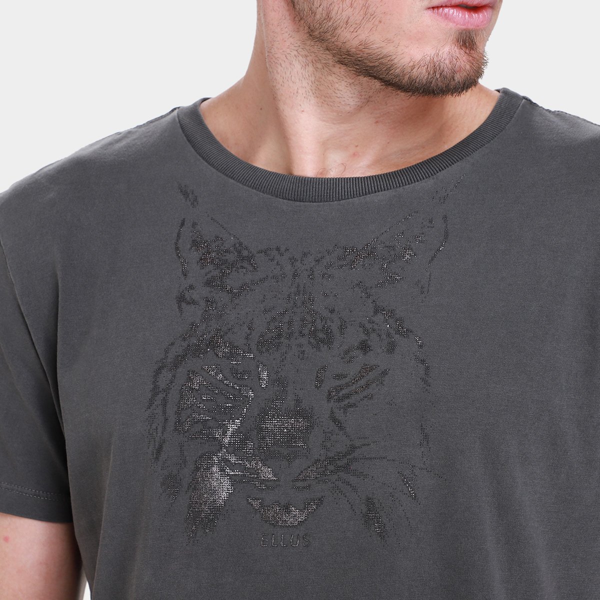Camiseta Ellus Washed Lynx Classic Masculina - Tam: M - 2