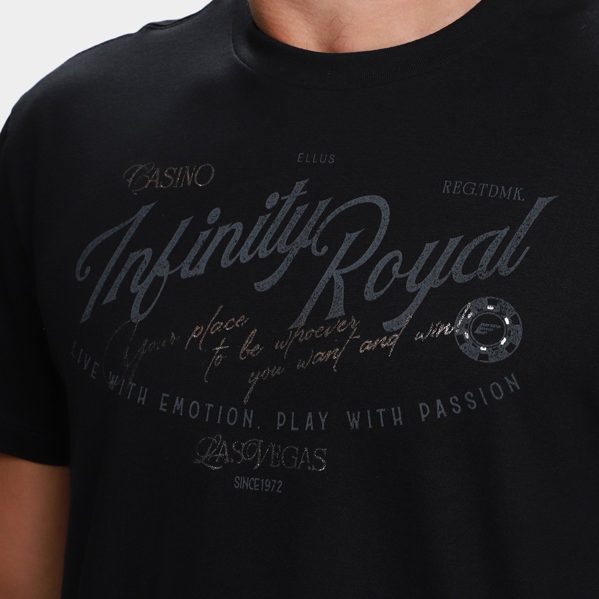 Camiseta Ellus  Básica Masculina - Tam: M - 2