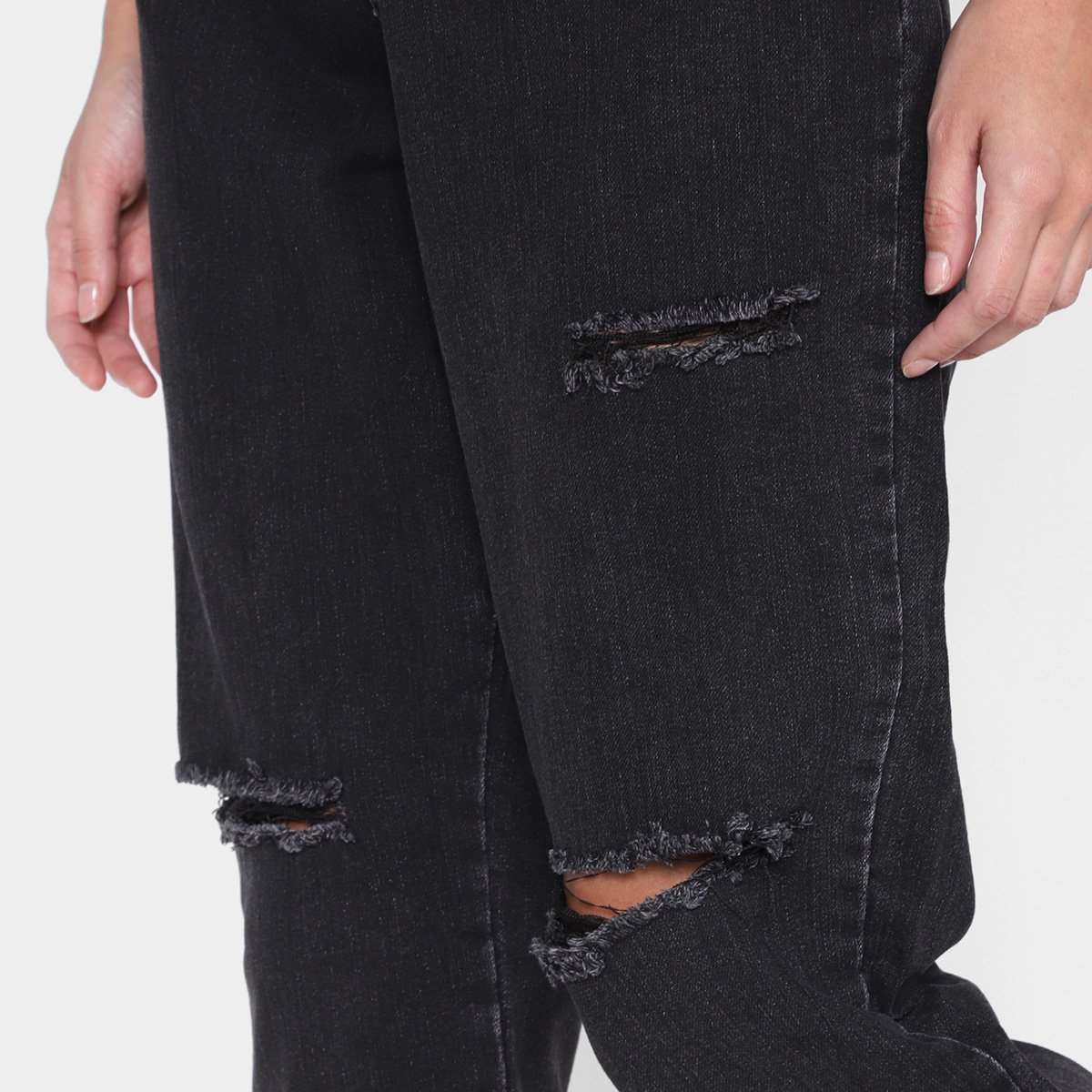 Calça Jeans Sawary Slouchy Elastano Feminina - Tam: 38 - 3