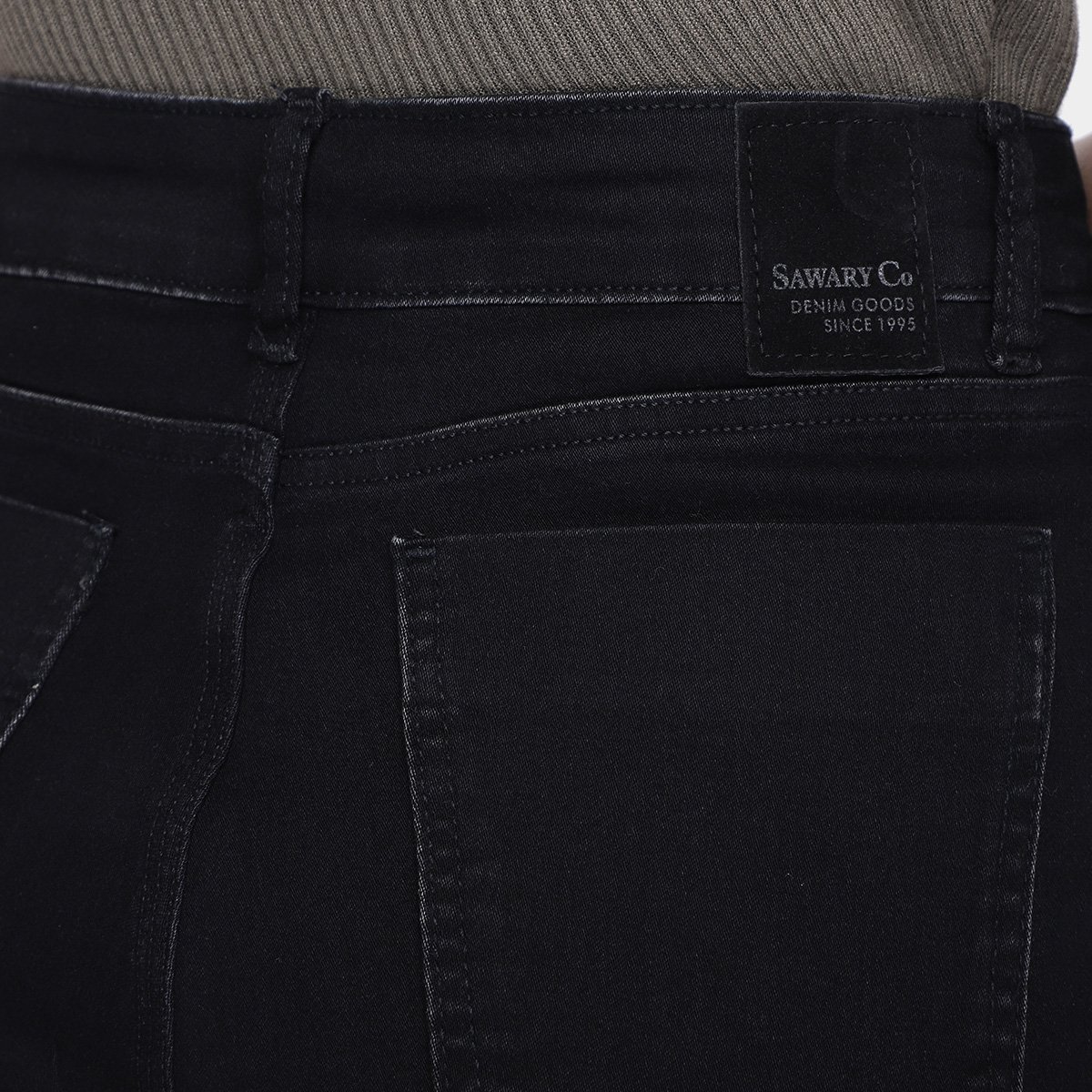 Calça Wide Leg Sawary Cintura Alta Feminina - Tam: 44 - 2