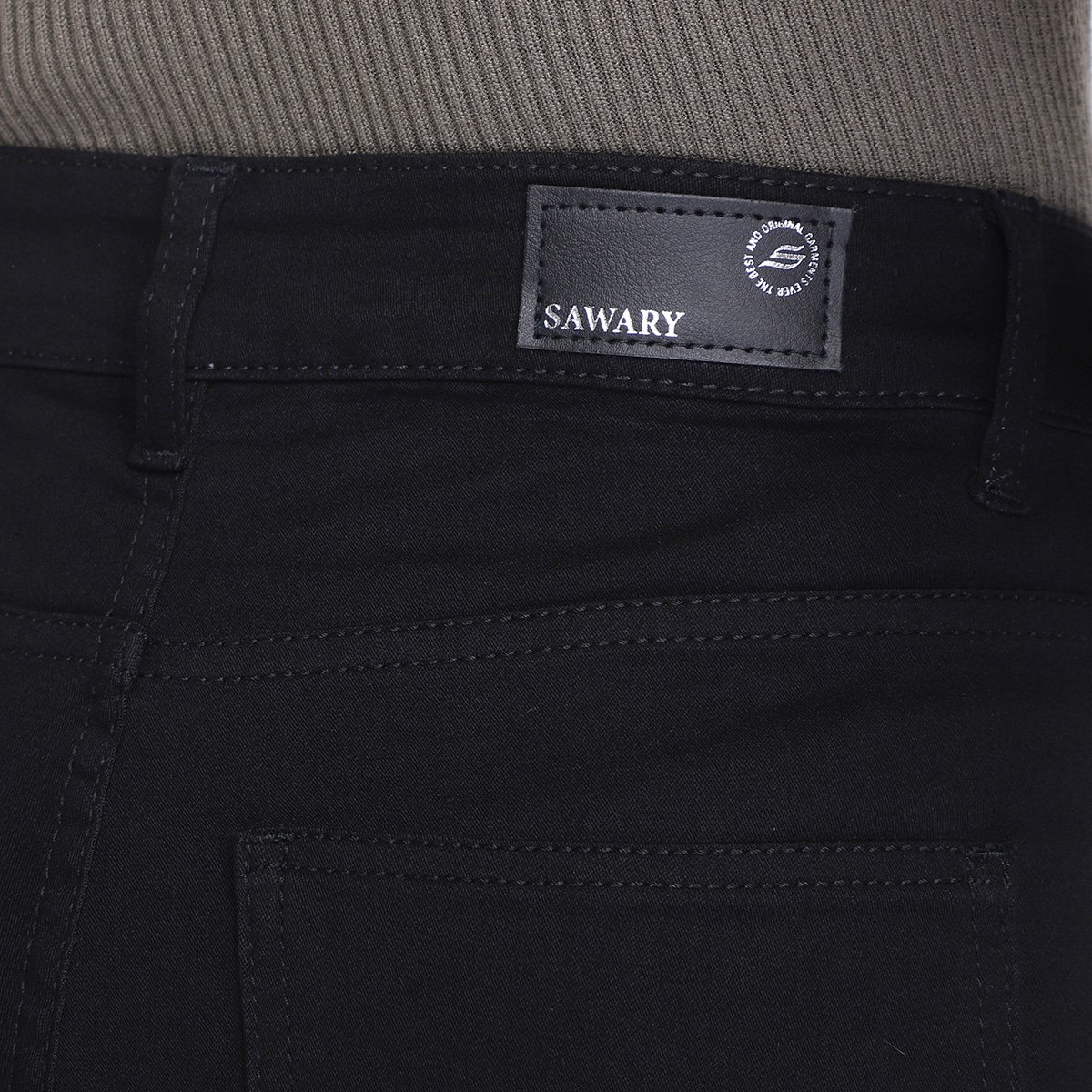 Calça Jeans Flare Sawary Nervura Feminina - Tam: 44 - 2