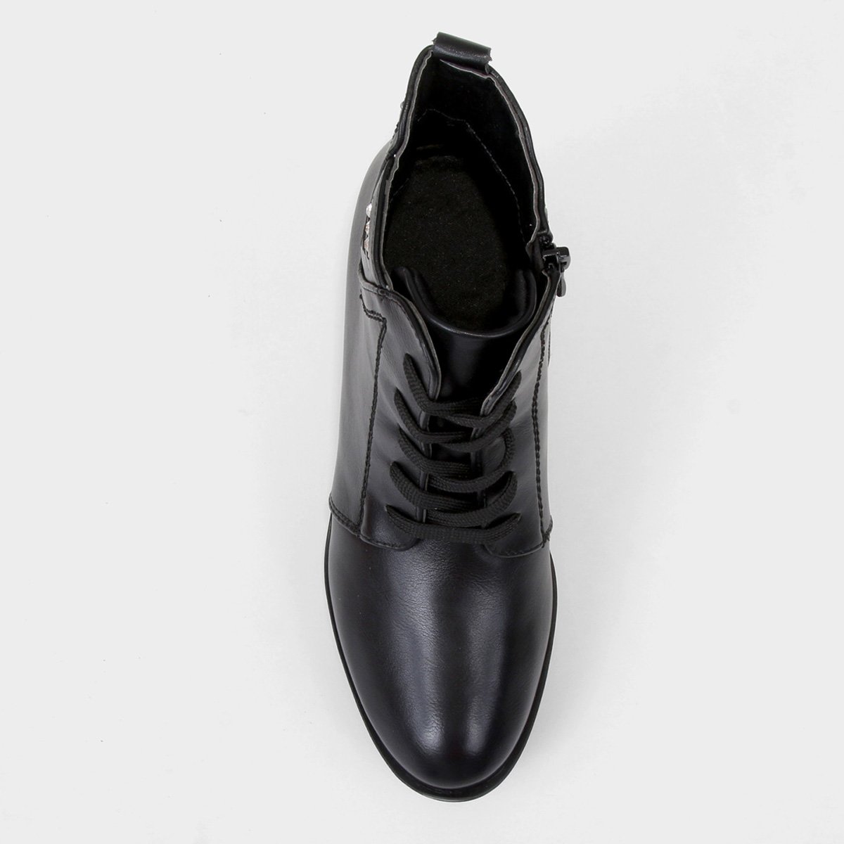 Bota Chelsea Mooncity Cano Curto Brilho Feminina - Tam: 36 - 3