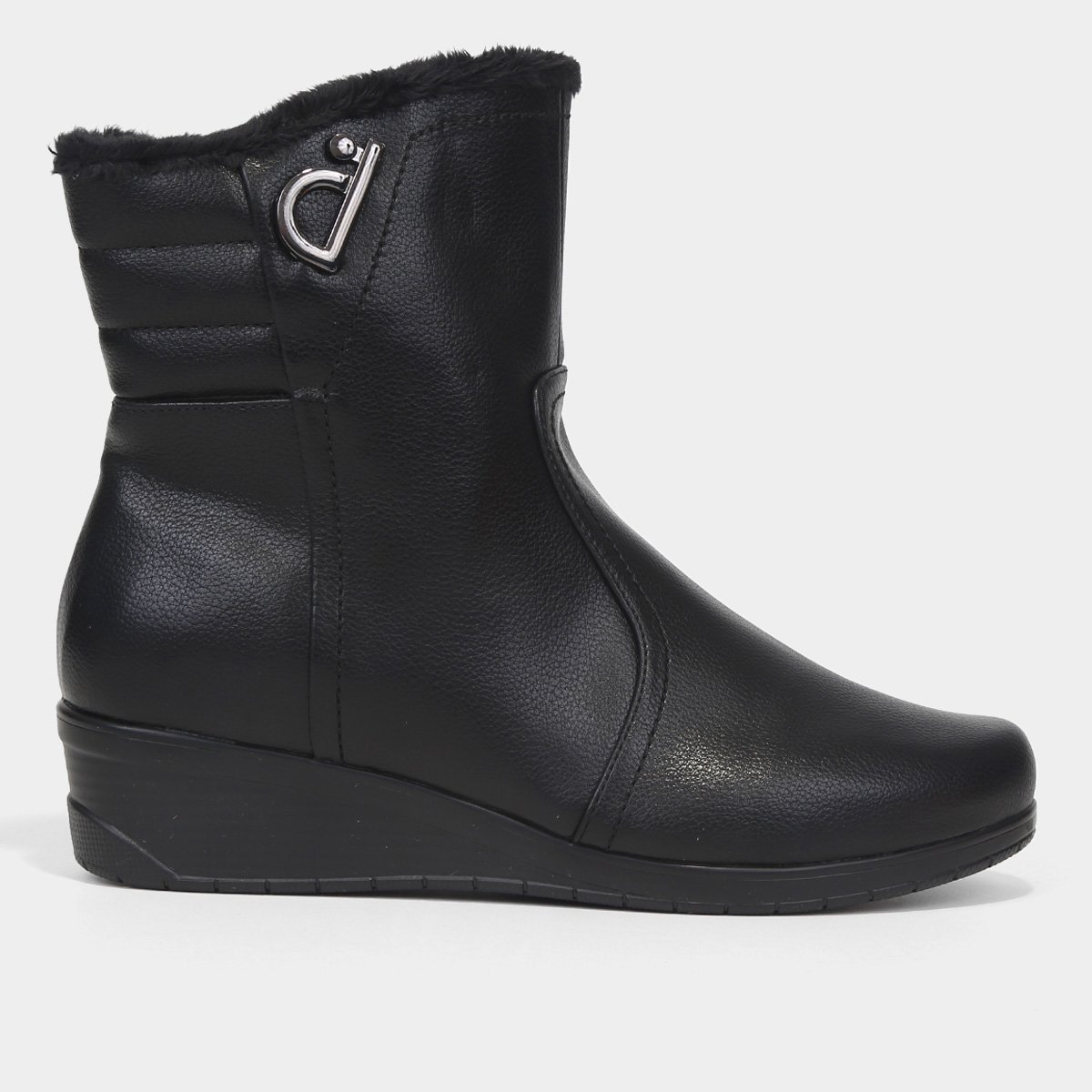 Bota Mooncity Biker Pelúcia Feminina