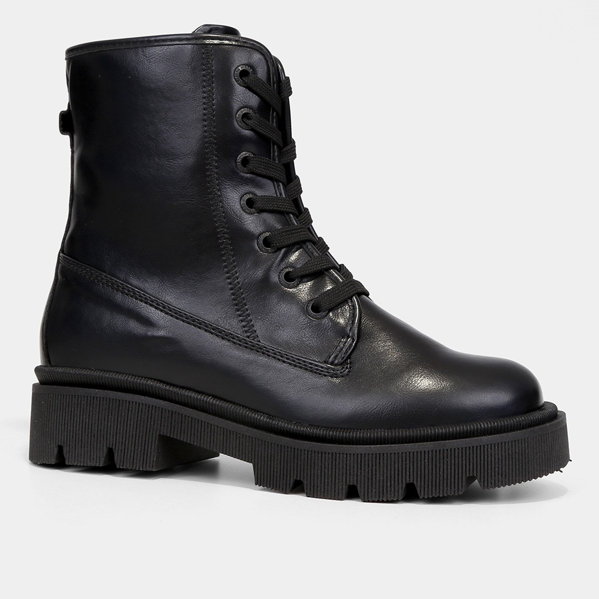 Bota Coturno Cano Curto Mooncity Tratorada Feminina - Tam: 34 - 1